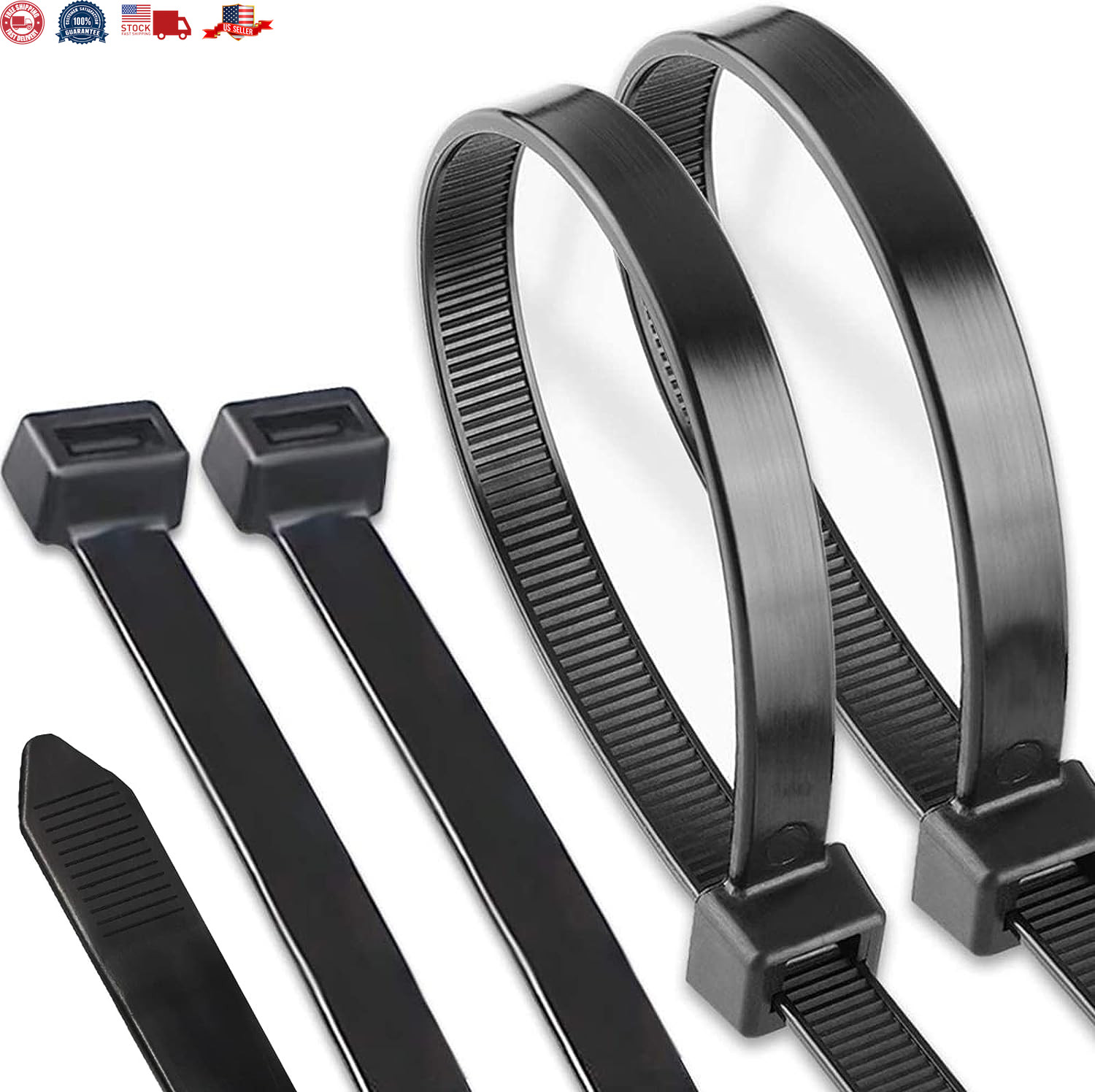 Large Zip Ties Heavy Duty 18 inch,Long Zip Ties with 250 lbs Tensile Strength,