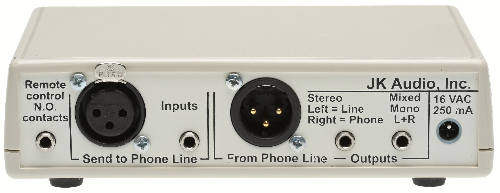JK Audio Inline Phone Line Patch POTS Telco Audio Send Receive Interface IFB