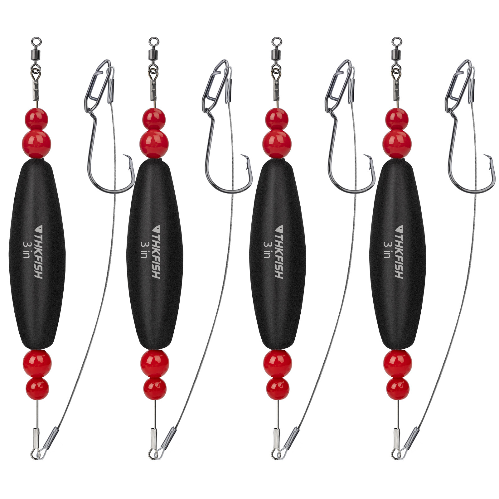 3inch Catfish Rigs Catfish Float Rigs 4PCS Catfishing Tackle Fishing Tools buoy