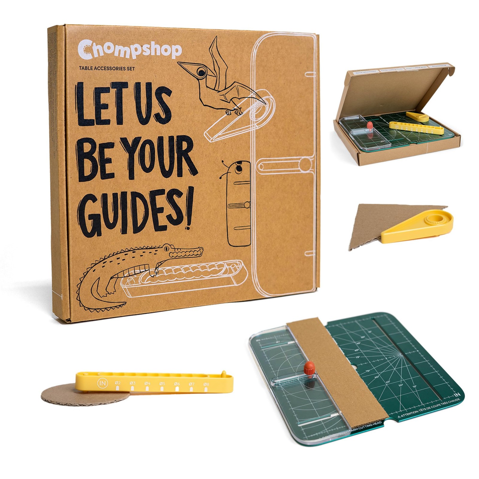 Accessory Set for ChompSaw | (ChompSaw Not Included) | Fence, Brown