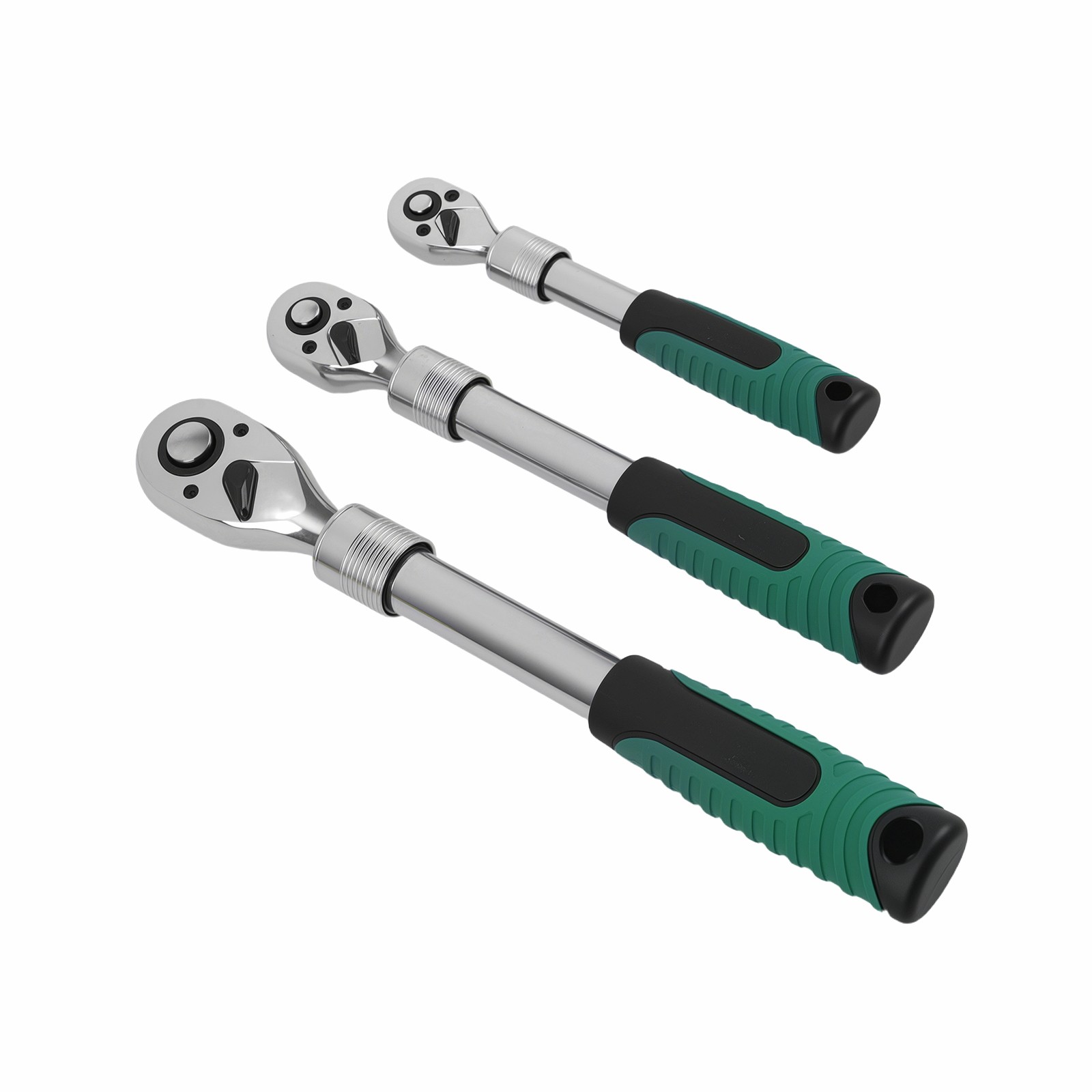 Mechanic Socket Wrench Set 72-Tooth 1/4 3/8 1/2 Drive Extendable Quick Release