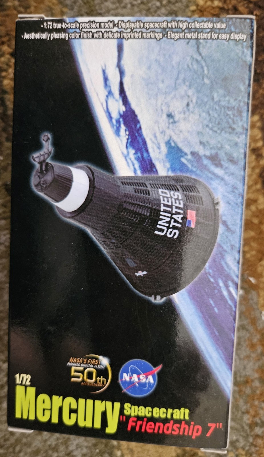 DRAGON WINGS NASA FRIENDSHIP 7 MERCURY CAPSULE 50TH ANNIVERSARY 1/72 SCALE NIB