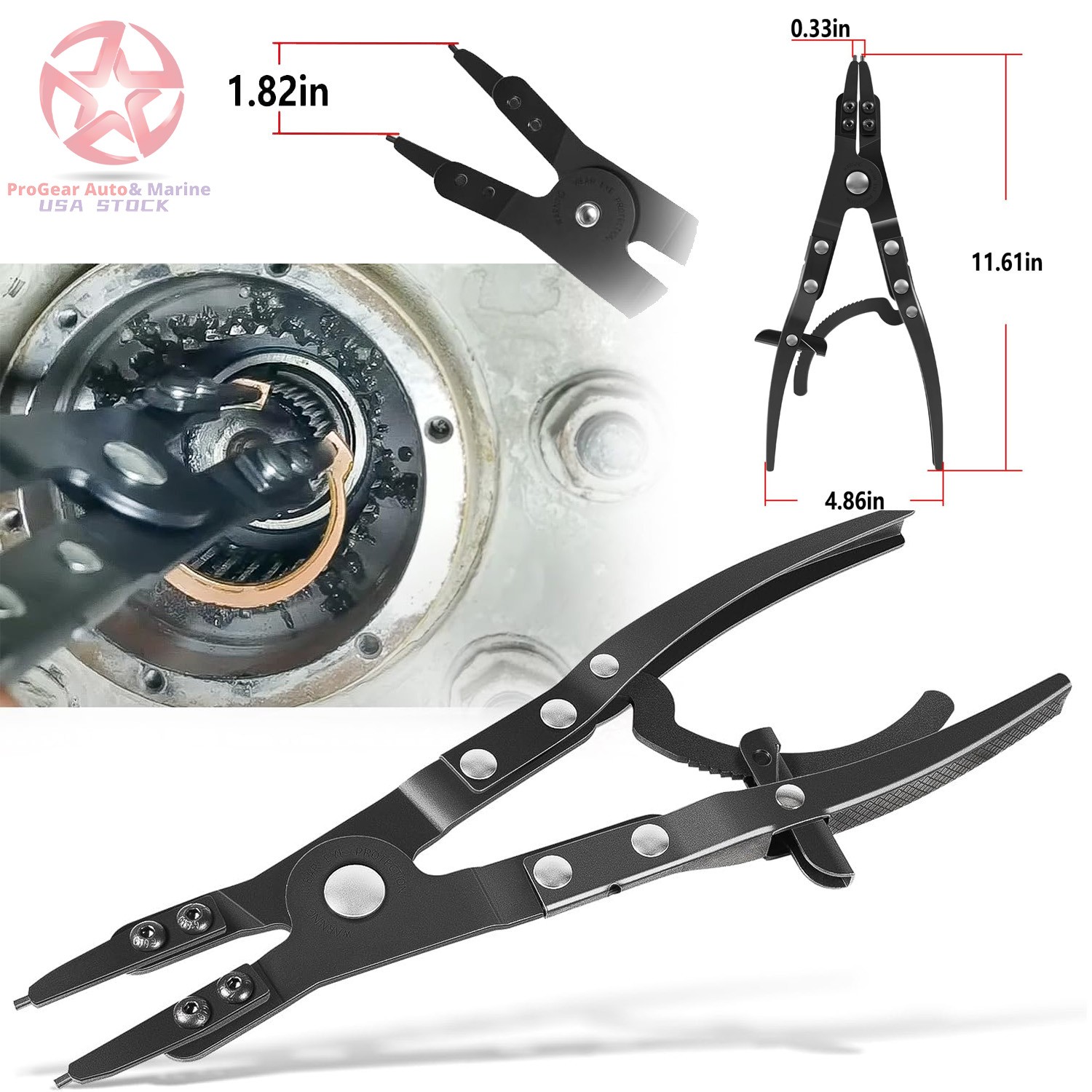 38700 Spindle Snap Ring Pliers for Ford Super Duty 2007+ Pickup Trucks