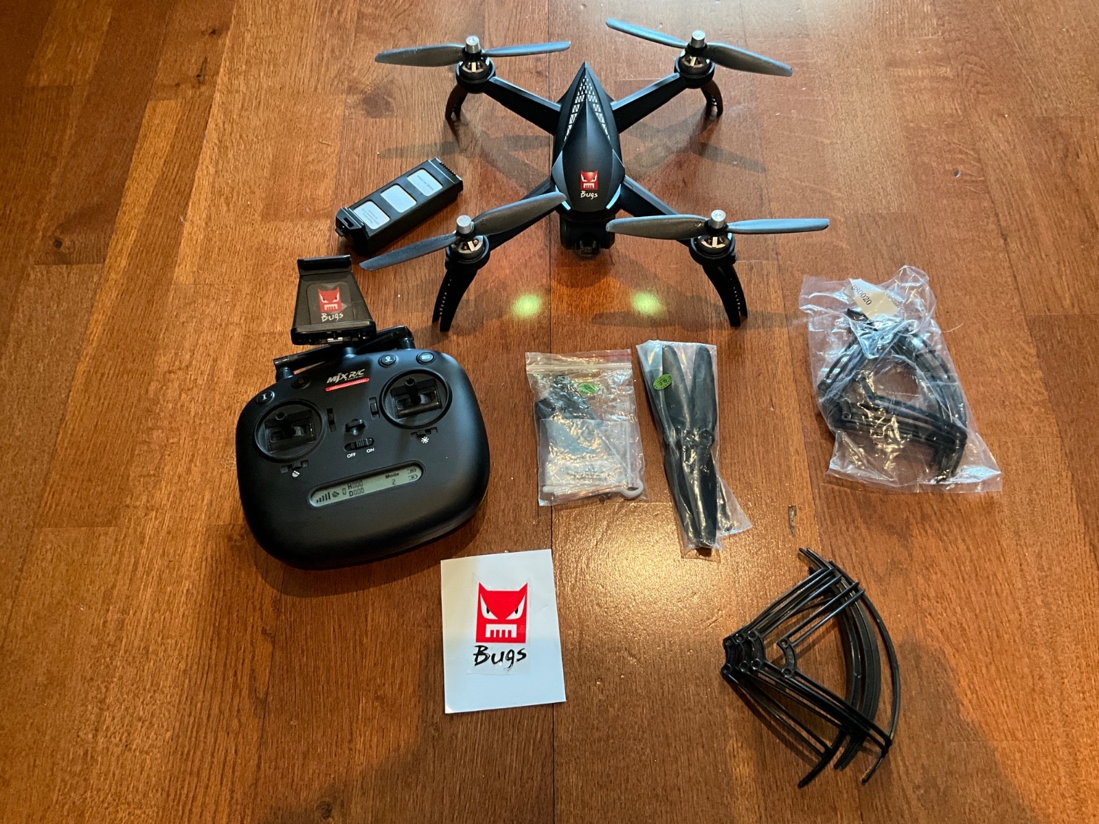 BUGS 5W 4K GPS BRUSHLESS DRONE IN BOX 2.4GHz two-way communication 2 batteries