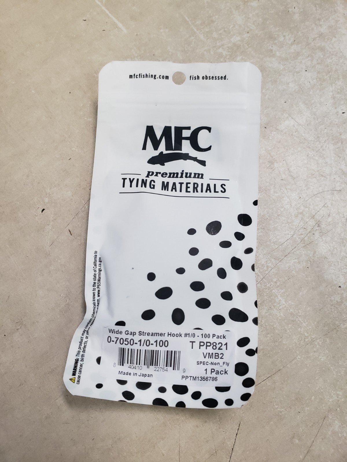 100 Pack - MFC Wide Gap Streamer Fishing Hook Size #1/0
