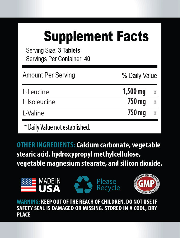 bcaa capsules - BCAA 3000mg - amino complete - 1 Bottle 120 Tablets