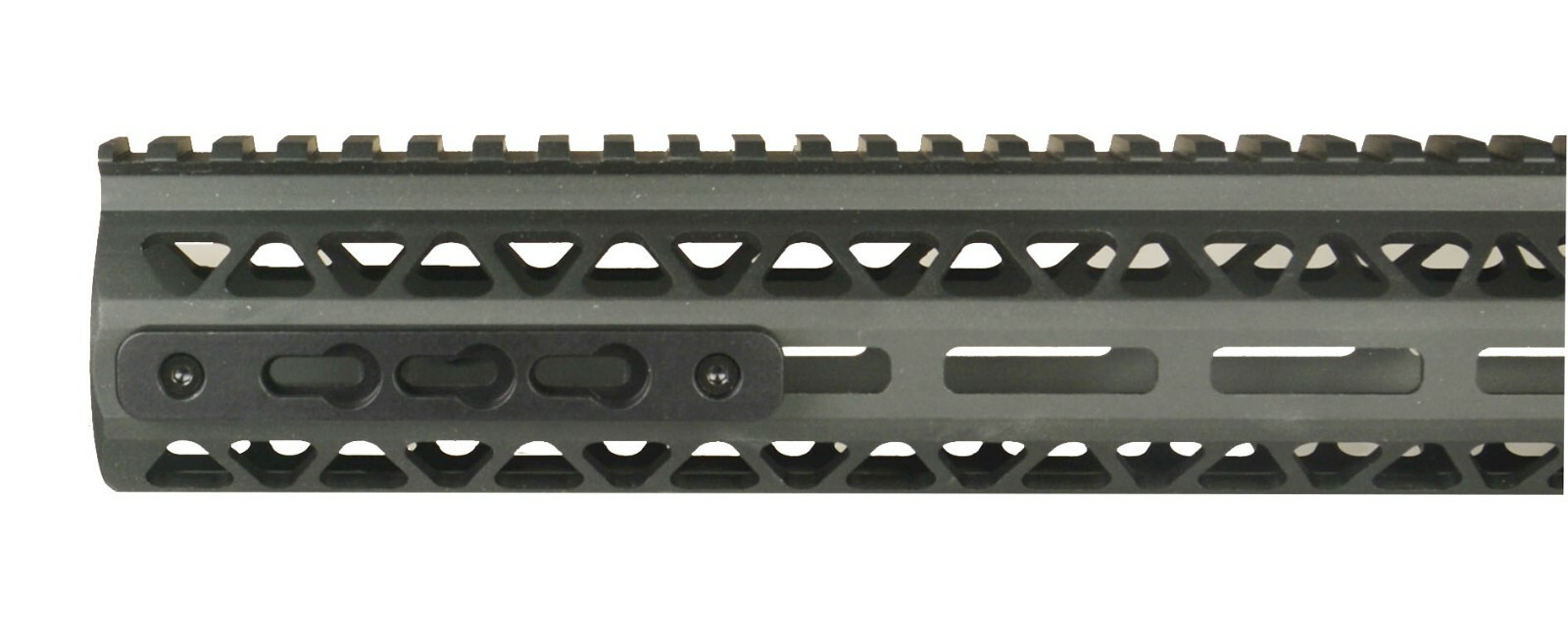 3" Black M-LOK to KeyMod Section Adapter Aluminum US Seller
