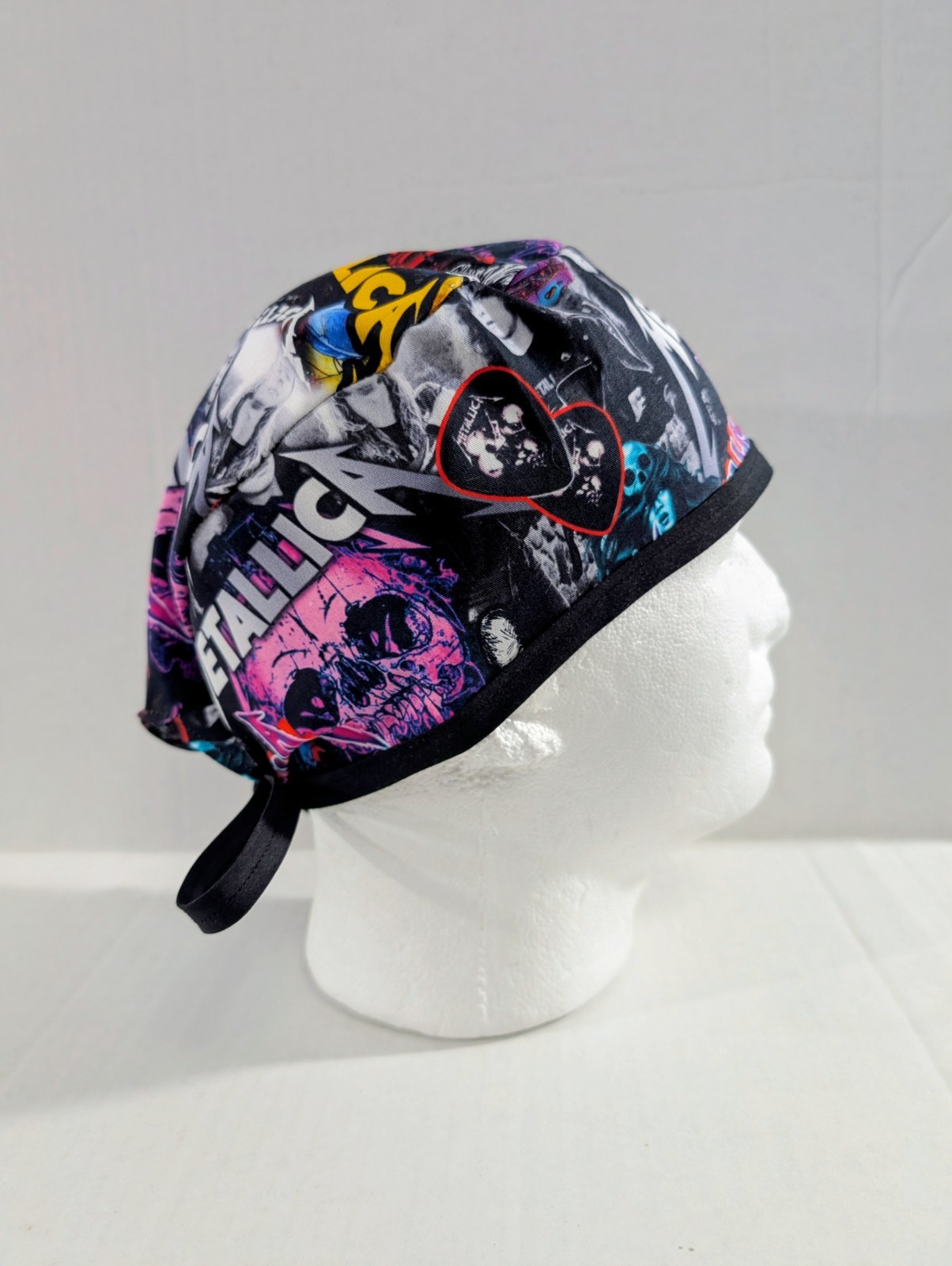 Skull cap, Doo Rag, Scrub Cap, Surgical Hat, Chemo Hat, Metallica