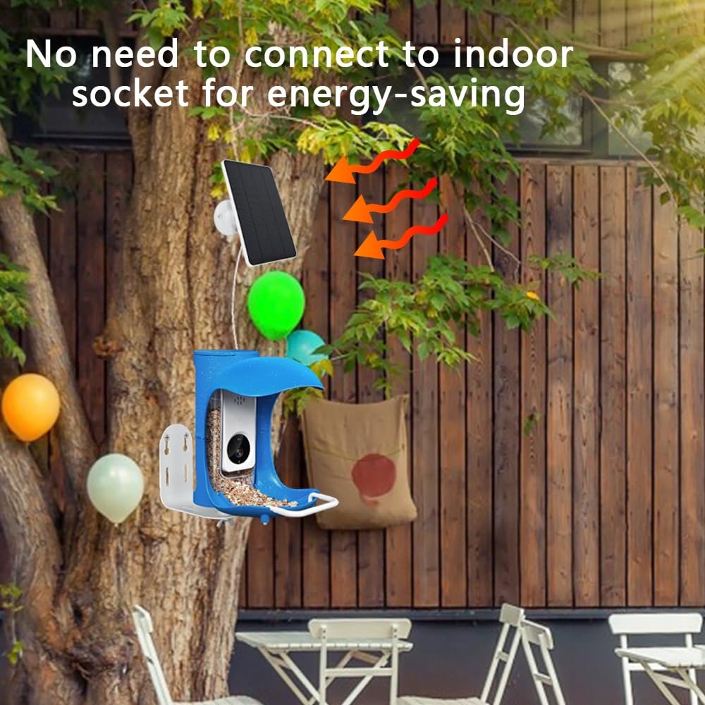 Bird Feeder Camera Solar Panel Replacement 9.8ft/3m (cable length), 1 Pack