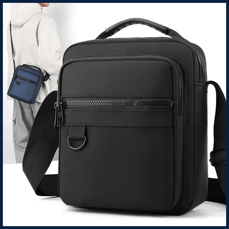 Bolso Hombre Oxford Pequeño Mensajero Sling Casual Crossbody Para Teléfono