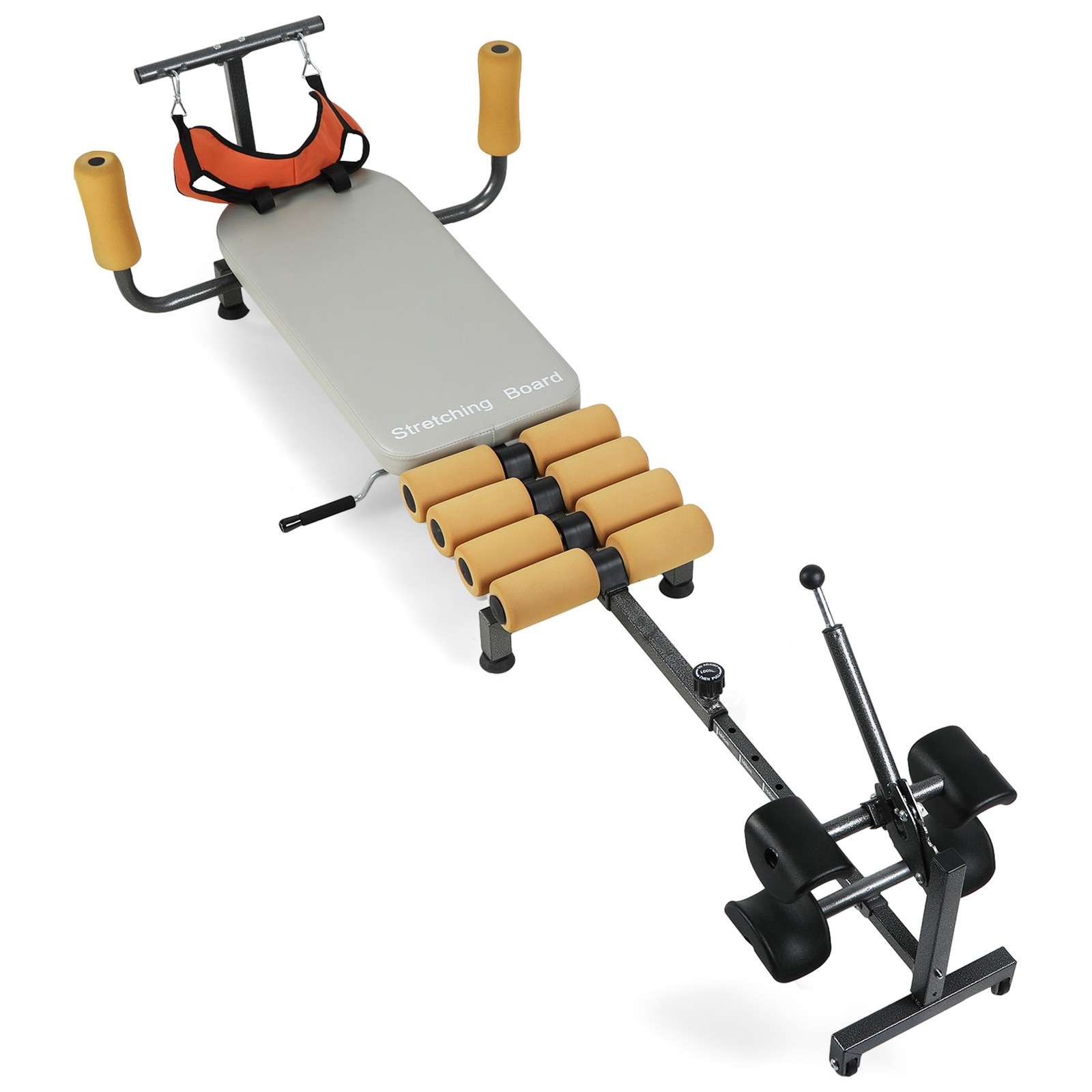Back Lumbar Traction Stretch Bench Adjustable Stretch and Decompression Table