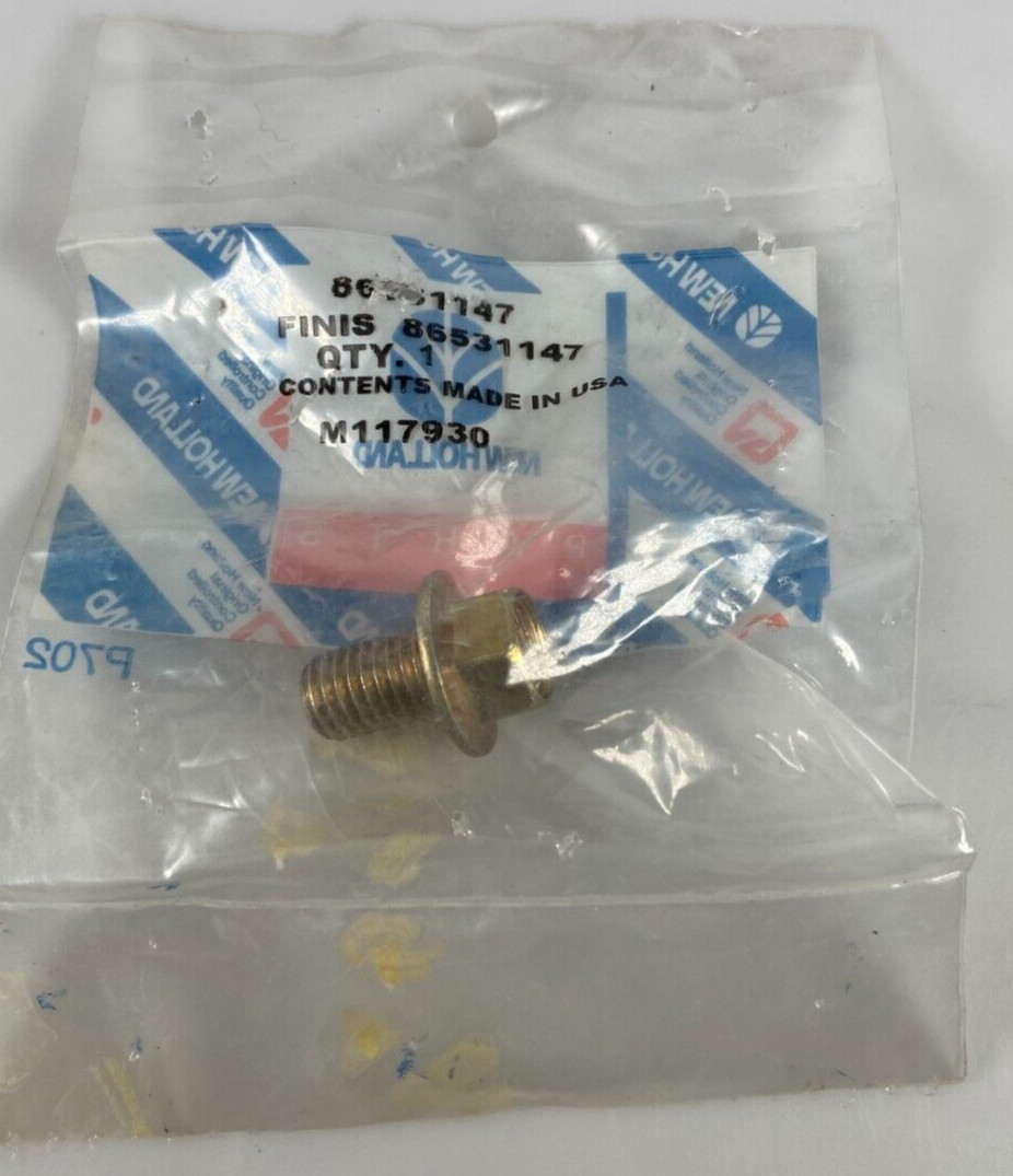 New Holland CNH 86531147 Bolt Screw OEM New in Sealed Package