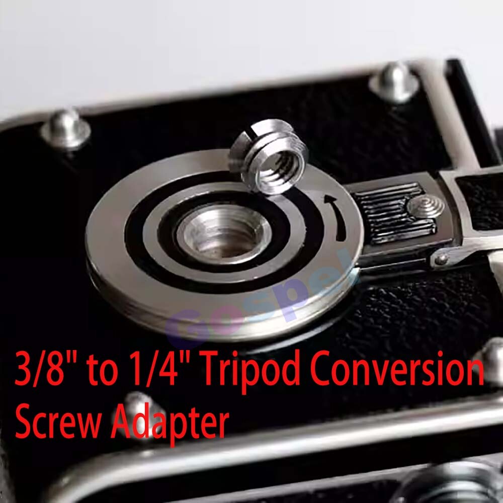 3/8"  1/4" Tripod Conversion Screw Adapter For Rolleiflex Rolleicord TLR Camera