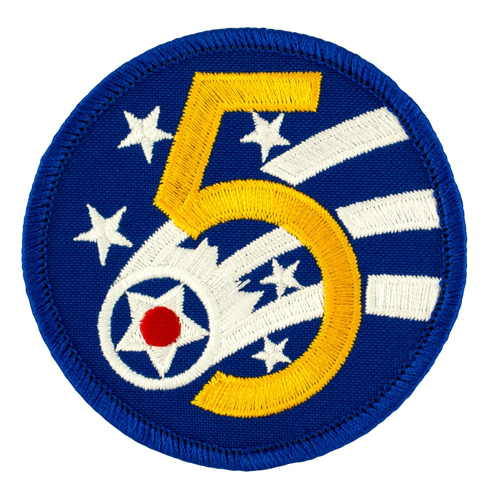 5th Fifth Air Force Patch (125) 3" Round Embroidered Patch 28114