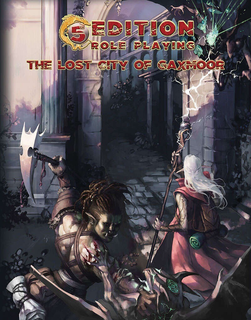 Troll Lord Games 5E Roleplaying: The Lost City of Gaxmoor TLG 19333