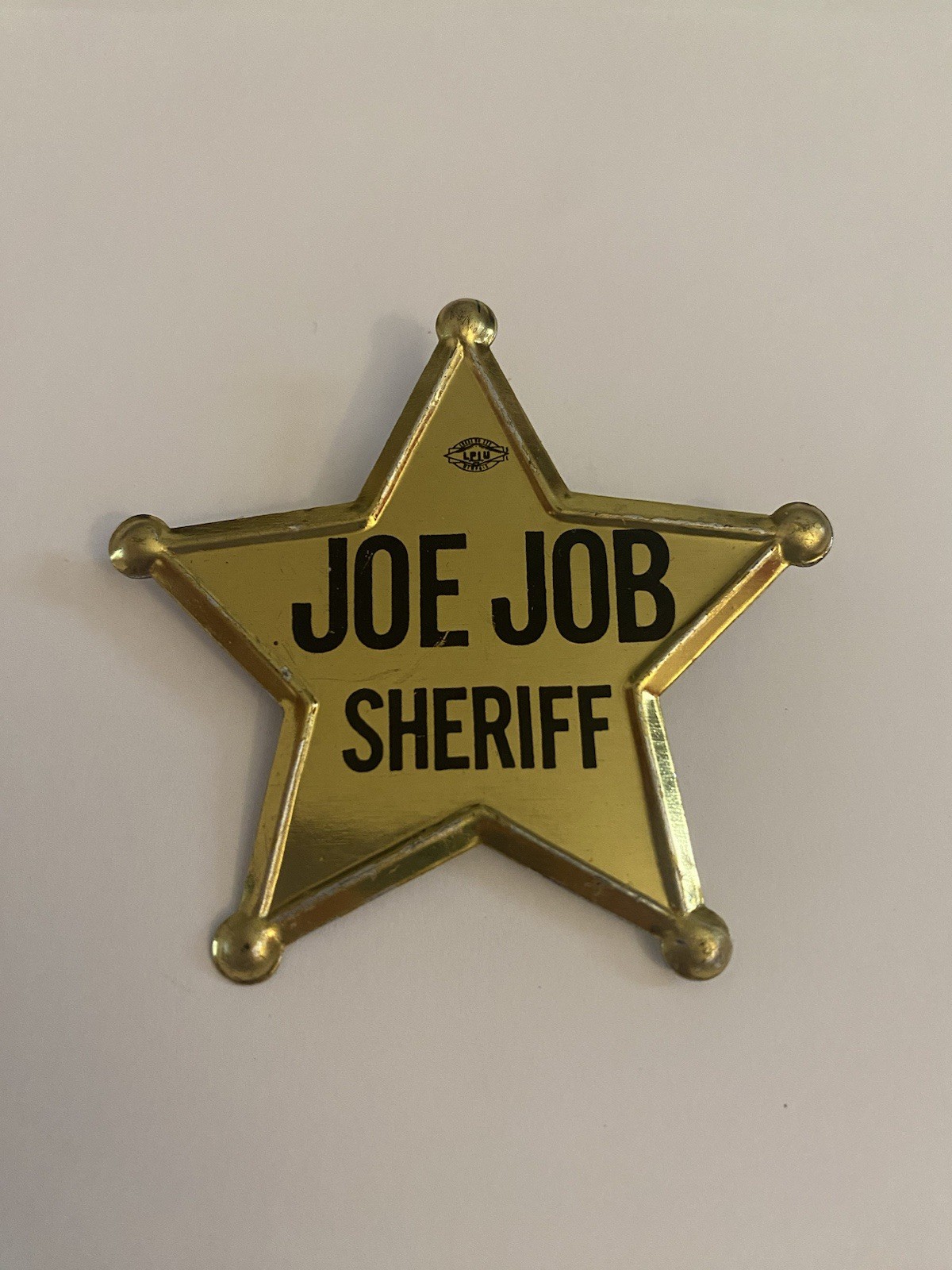 Joe Job Sheriff Pin Back Button P96