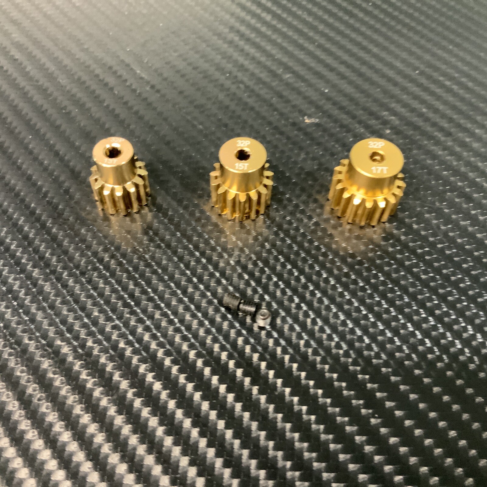 32P 1/8 3.175mm Pinion Gear Set 13T 15T 17T Fits Traxxas 1/10 Slash 4X4 VXL