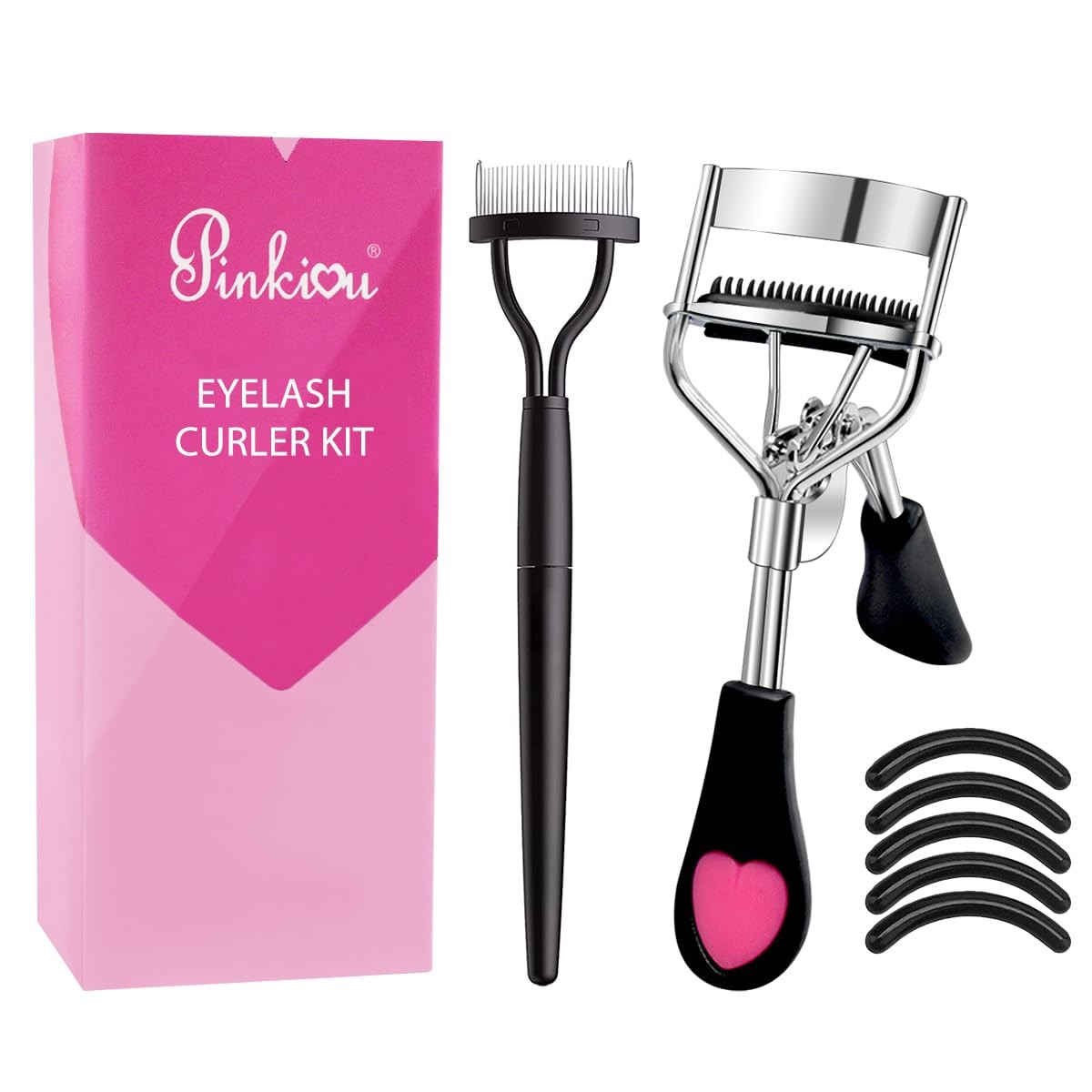 Eyelash Curlers with Comb and Eyelash Separator Set Professional Lash Curler ...