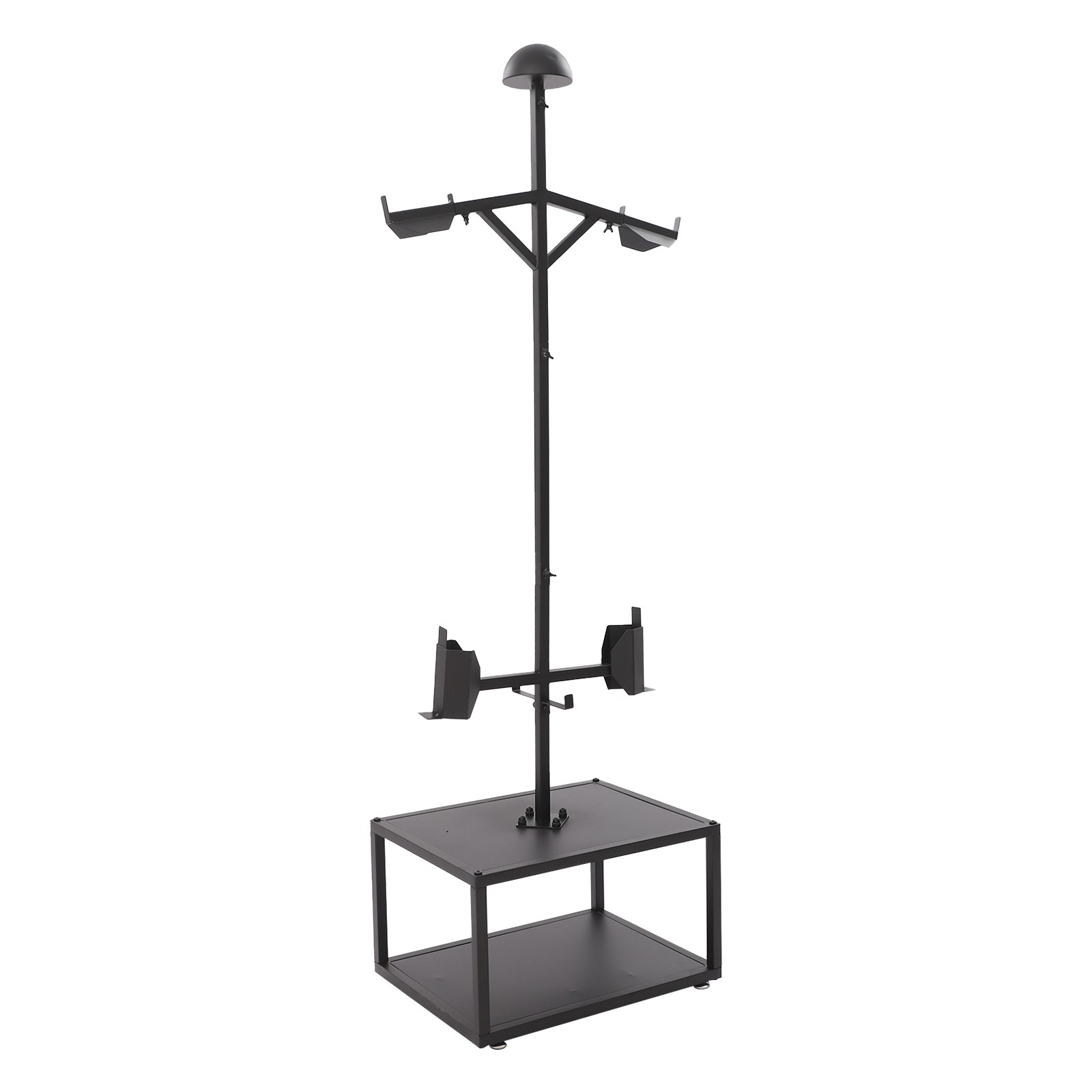 Tactical Gear Stand Helmet Vest Belt Display Rack, Heavy Duty Steel Vest Hanger