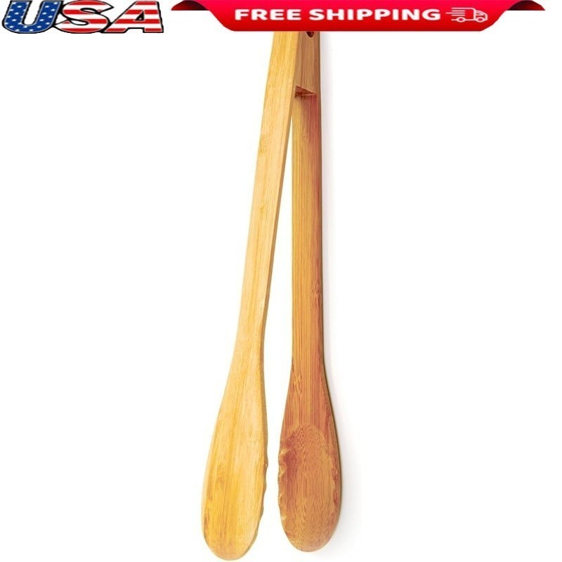 Durable Bamboo Cooking Utensil Heat Resistant Sturdy Nonstick Kitchen Tool New