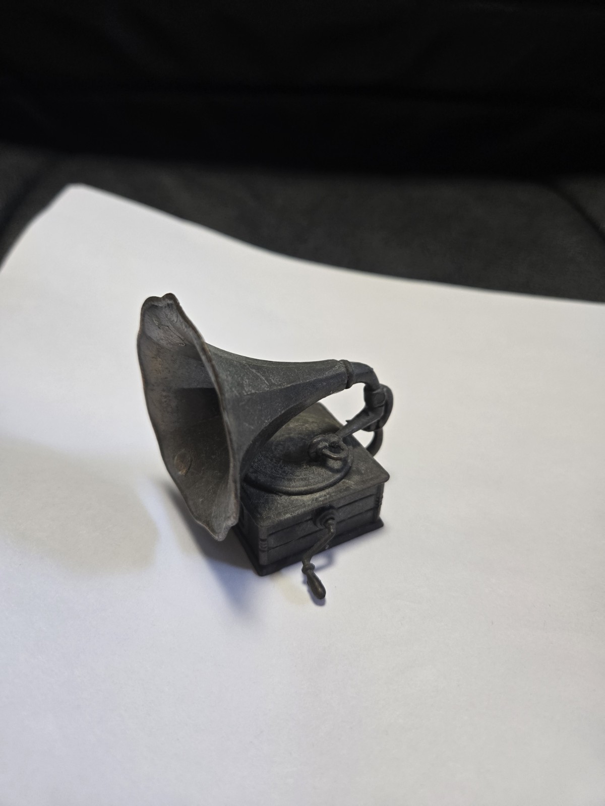 Vintage "old Time Phonograph" Die Cast Pencil Sharpener