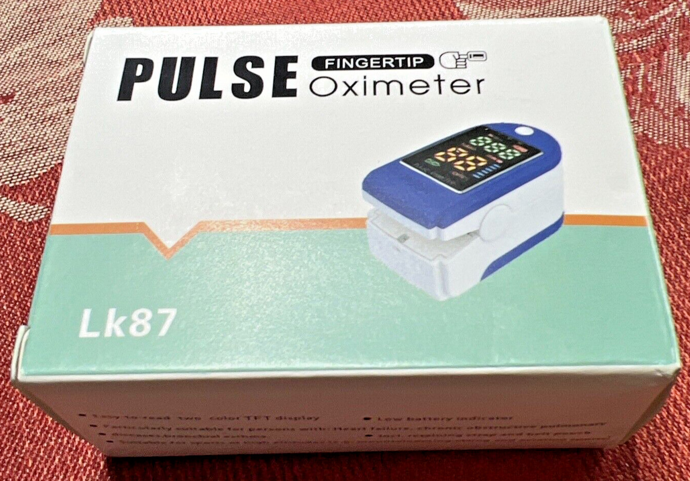 Finger Tip Pulse Oximeter Meter Blood Oxygen Saturation Heart Rate Monitor Spo2