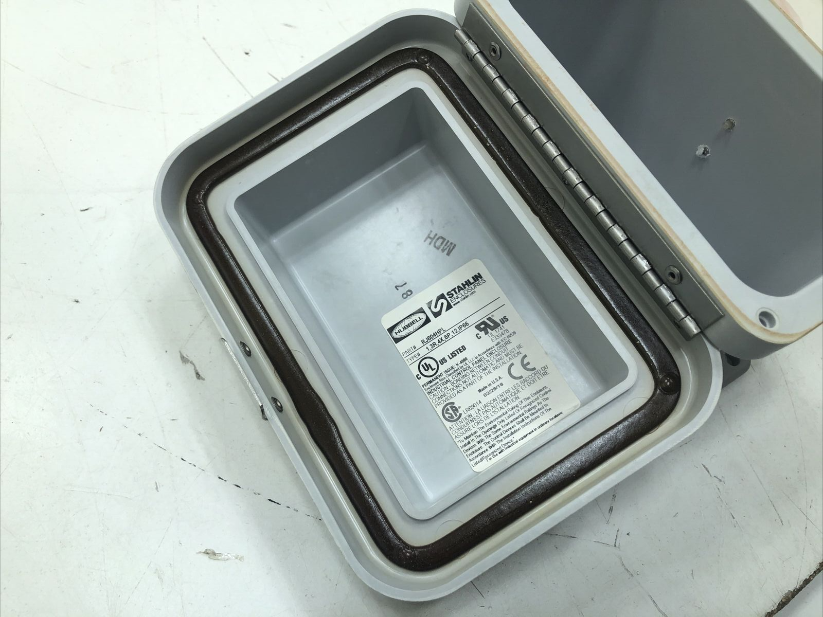 (QTY.2) Hubbell RHJ604HPL Industrial Control Panel Enclosures