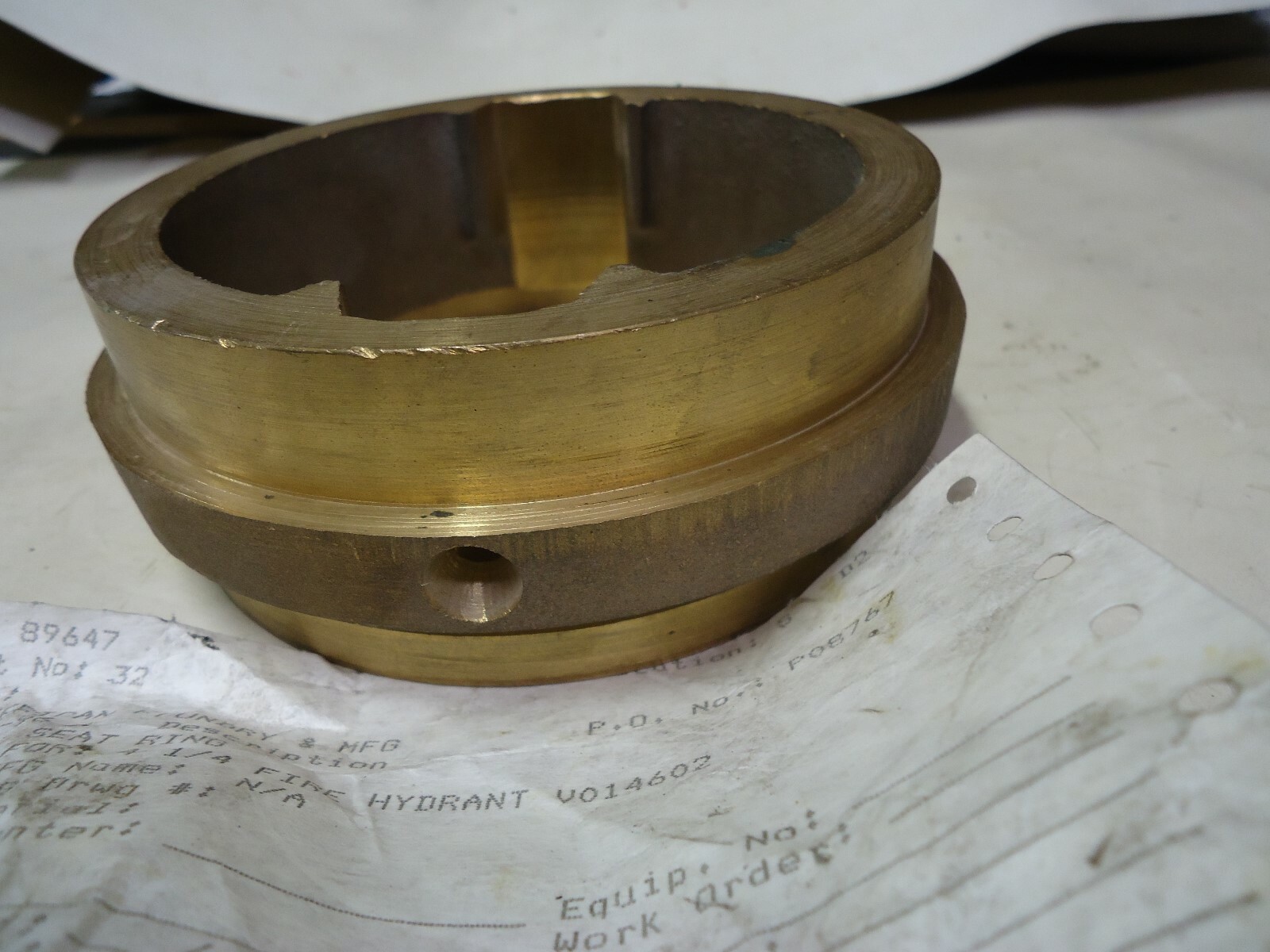Brass 4-1/4" Fire Hydrant Seat Ring "New" V014602