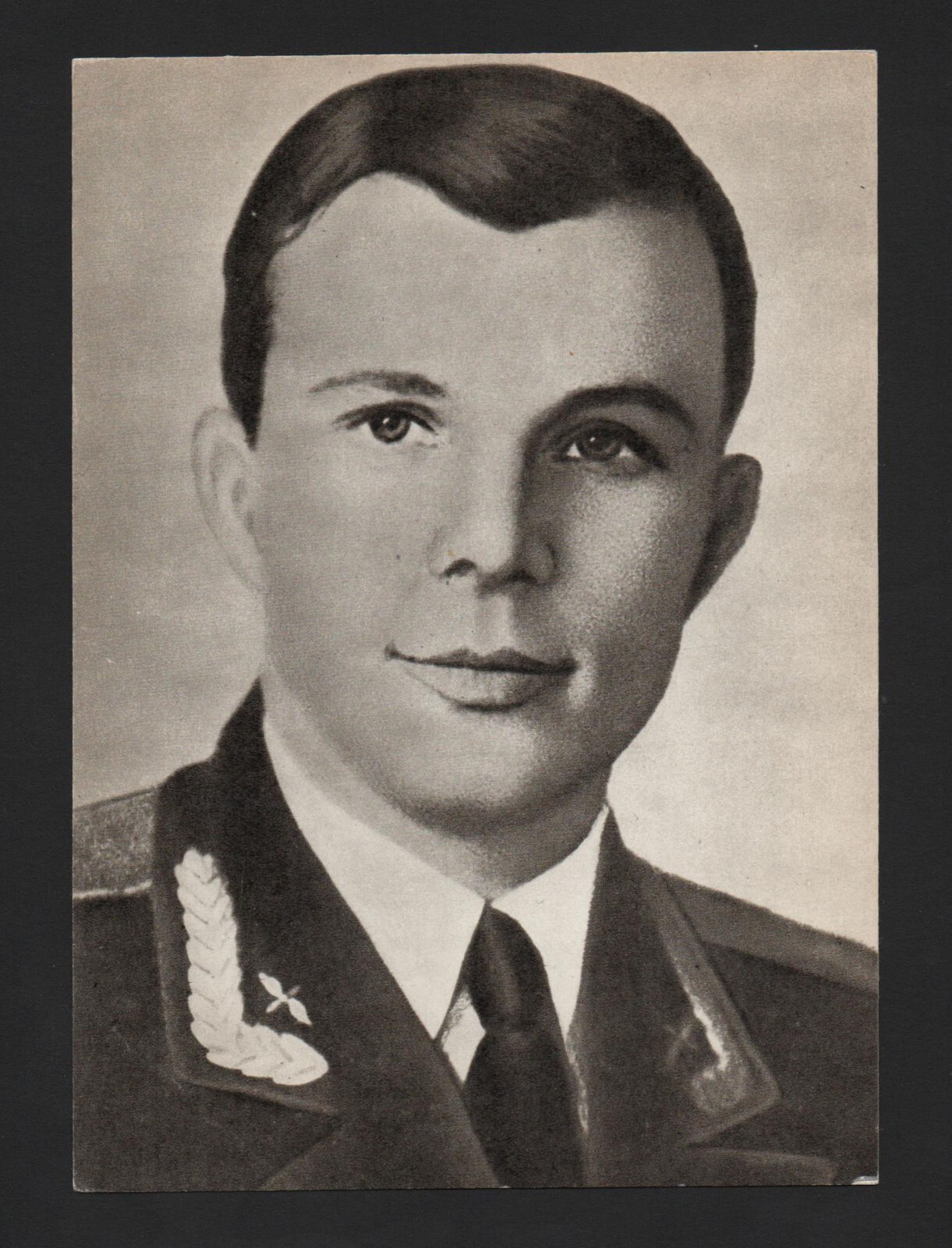 1969 First World Cosmonaut space traveller Yuri Gagarin in 1957 vintage postcard