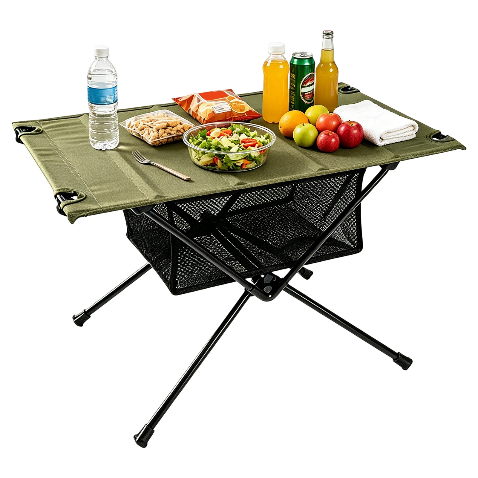 Foldable Camping Table, Outdoor Portable Picnic Table For 1–2 People