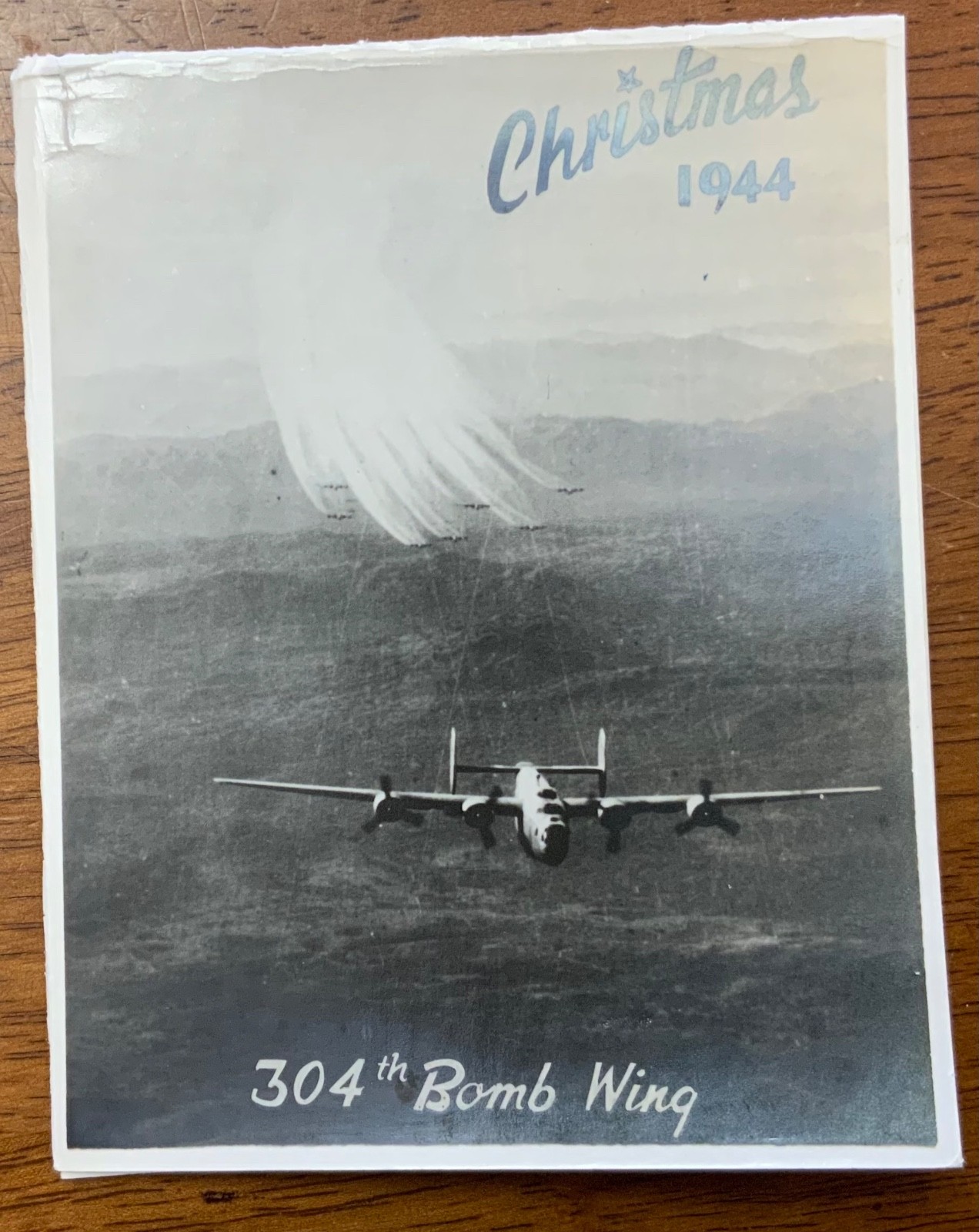 WWII 1944 Army Air Force 304th Bomb Wing (Heavy) 15th Air Force Christmas Card