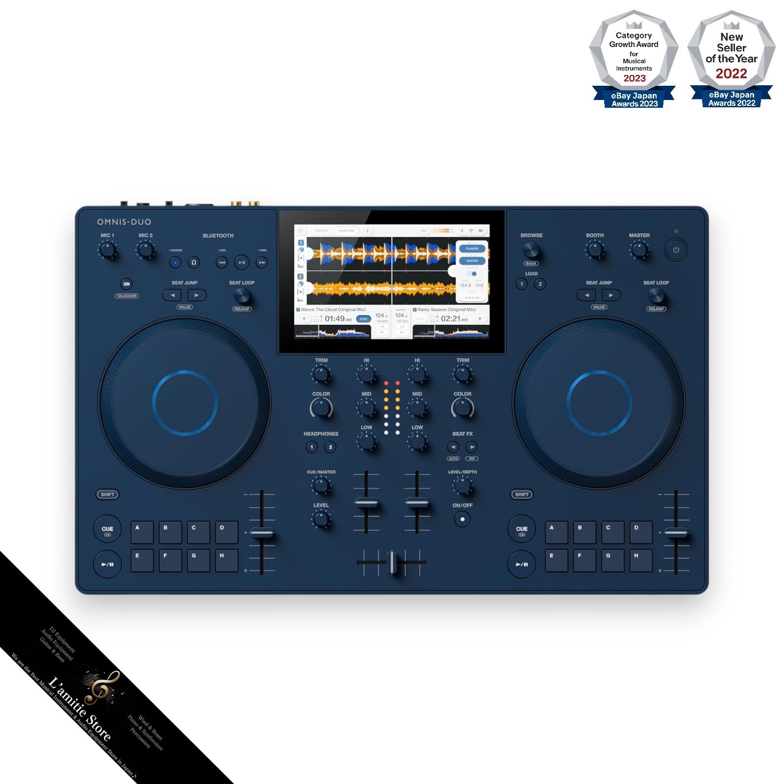 Alpha Theta OMNIS-DUO Portable All-in-One DJ System Japan OMNISDUO AlphaTheta