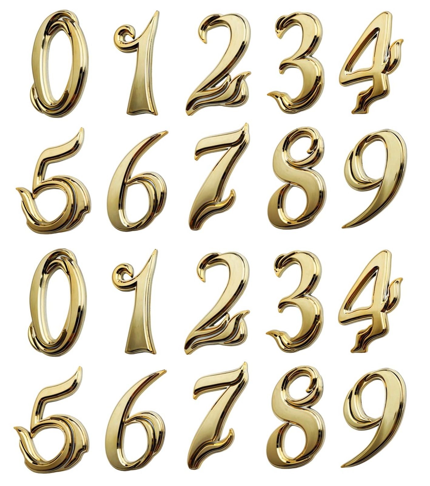 3 Inch House Door Numbers Stick on Apartment Office Hotel Home Room Doors or ...