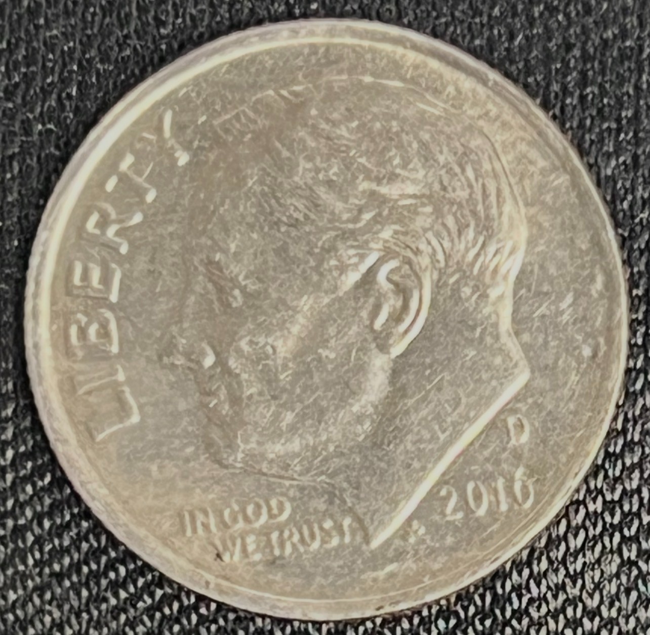 2010 D Roosevelt Dime "ERROR ON NOSE" "BROKEN NOSE ERROR"