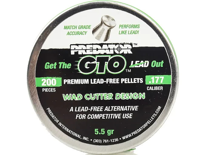 JSB Predator GTO .177 Lead Free 5.5 Grain Pellets 200ct (4 Tins of 200) 800 Ct