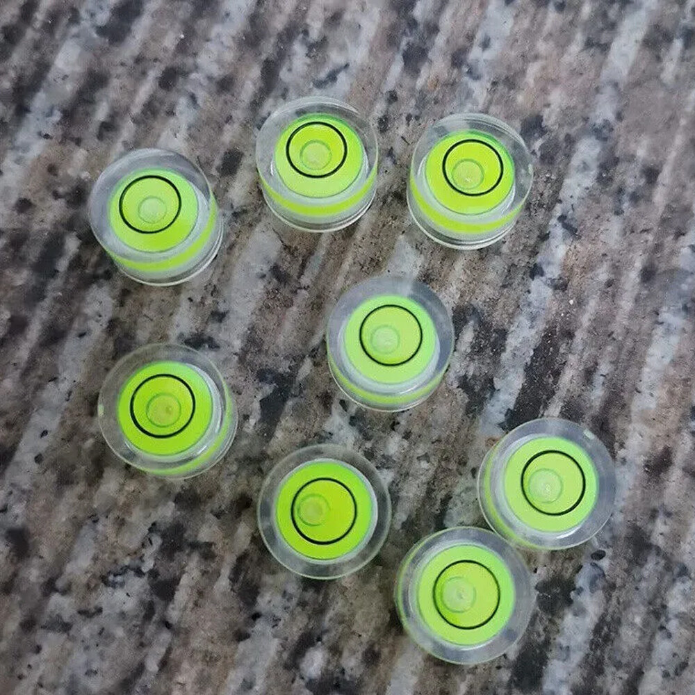 10pc Precision Circular Mini Spirit Level Set Meter Bubble Horizontal Ruler Tool