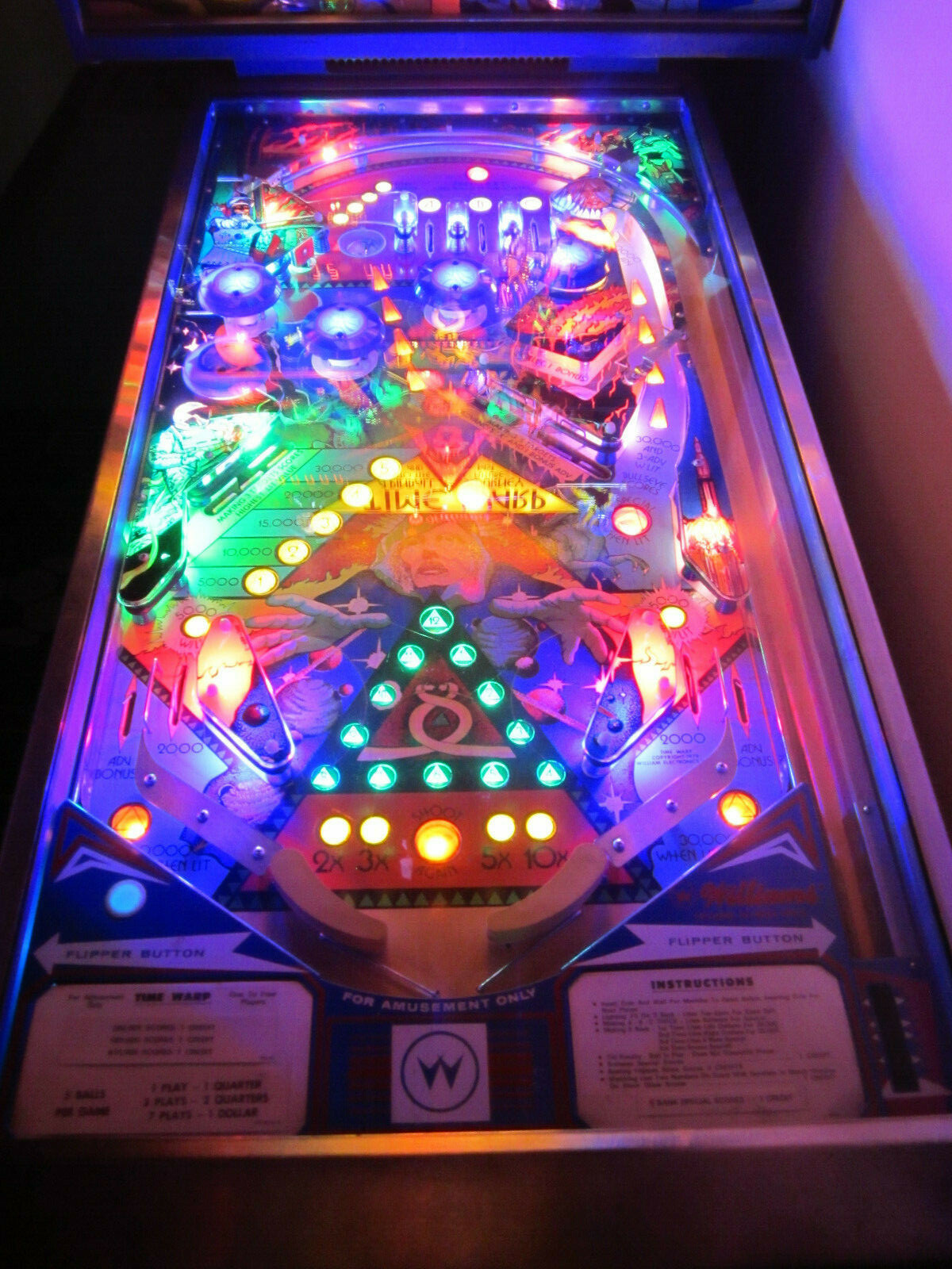 TIME WARP Pinball LED Lighting Kit custom SUPER BRIGHT KIT