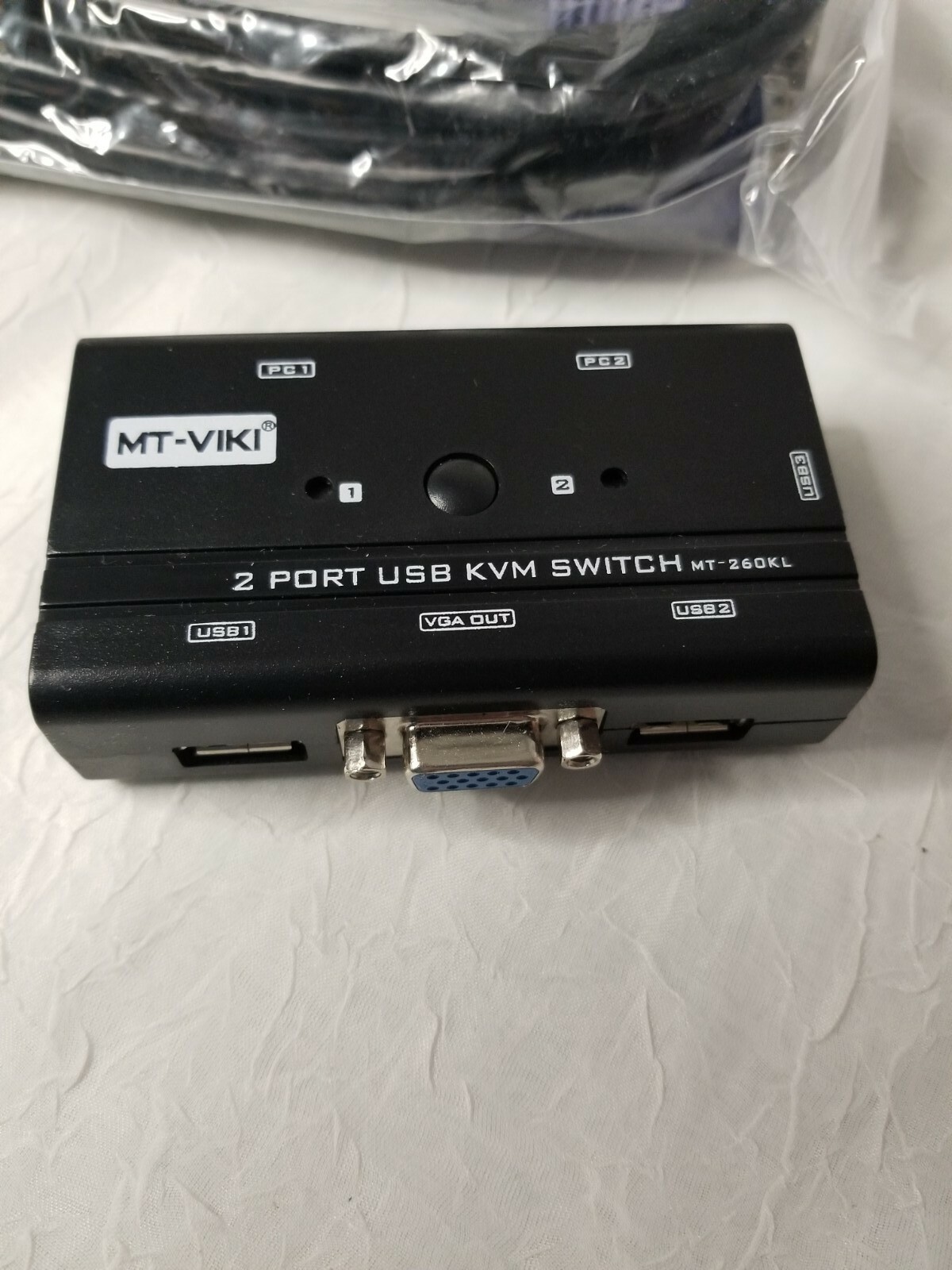 KVM Switch HDMI 2 Port Box Share 2 Computers with one Keyboard & Mouse