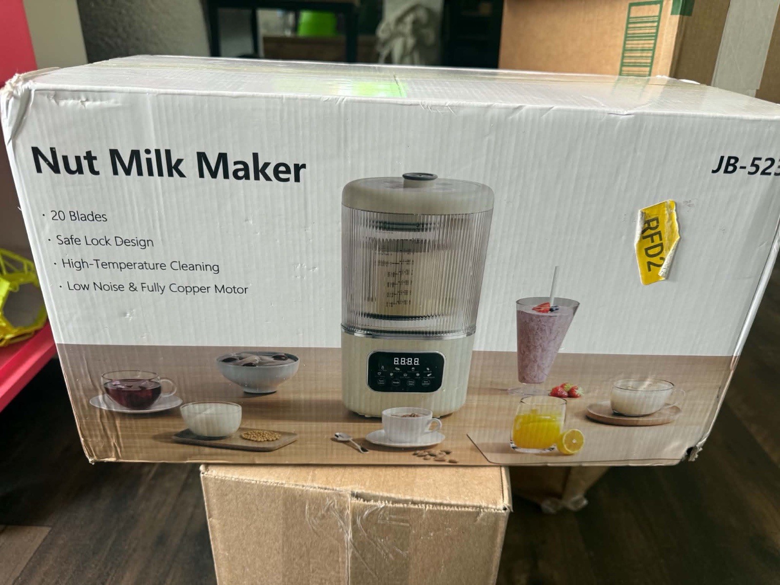 58oz Nut Milk Maker Machine, 10 in 1 Automatic Nut Milk Maker with 20 Blades