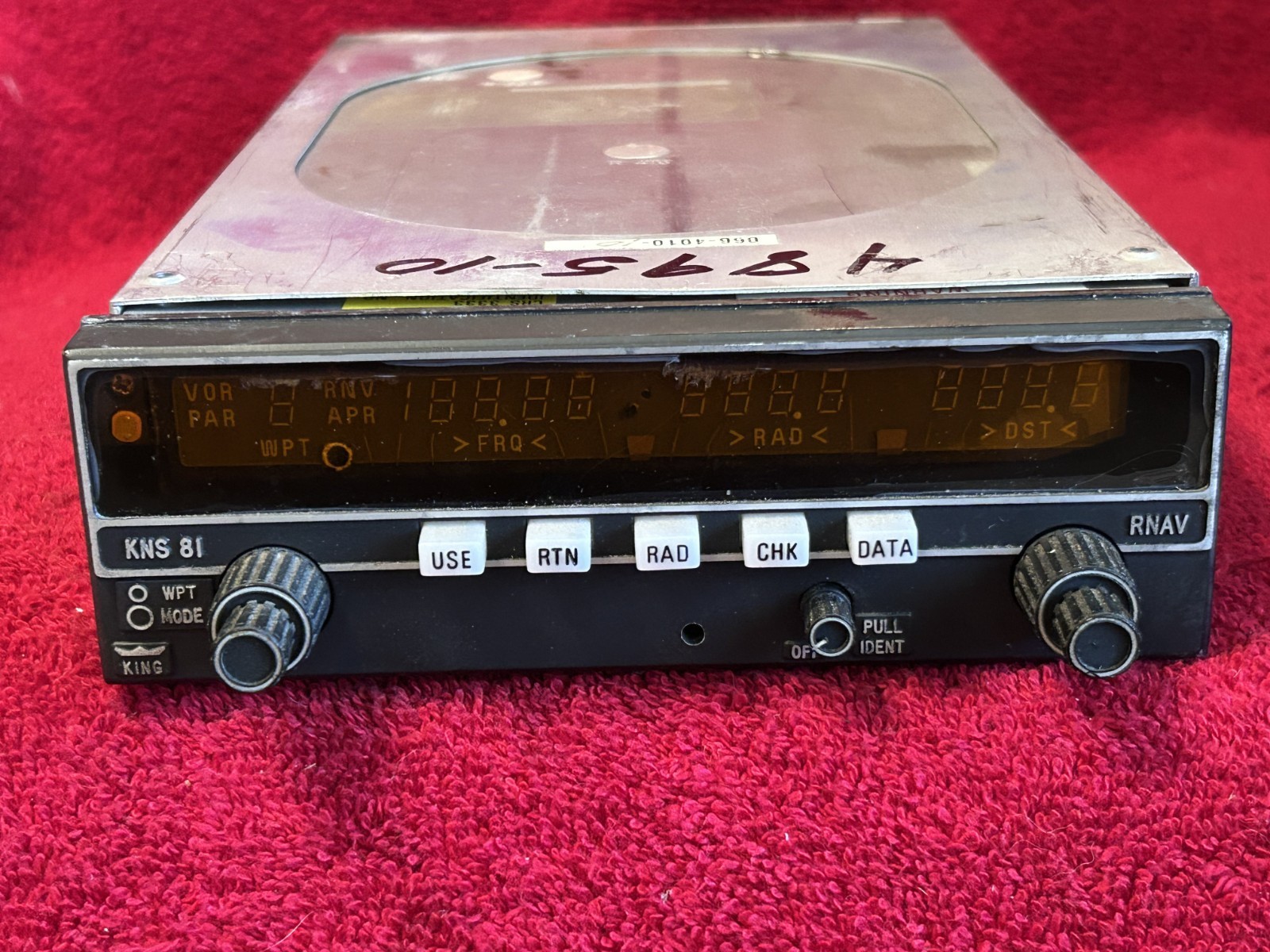KING KNS 81 VOR/LOC/RNAV/GS NAV COMPUTER P/N 066-4010-10 WITH MOUNTING TRAY