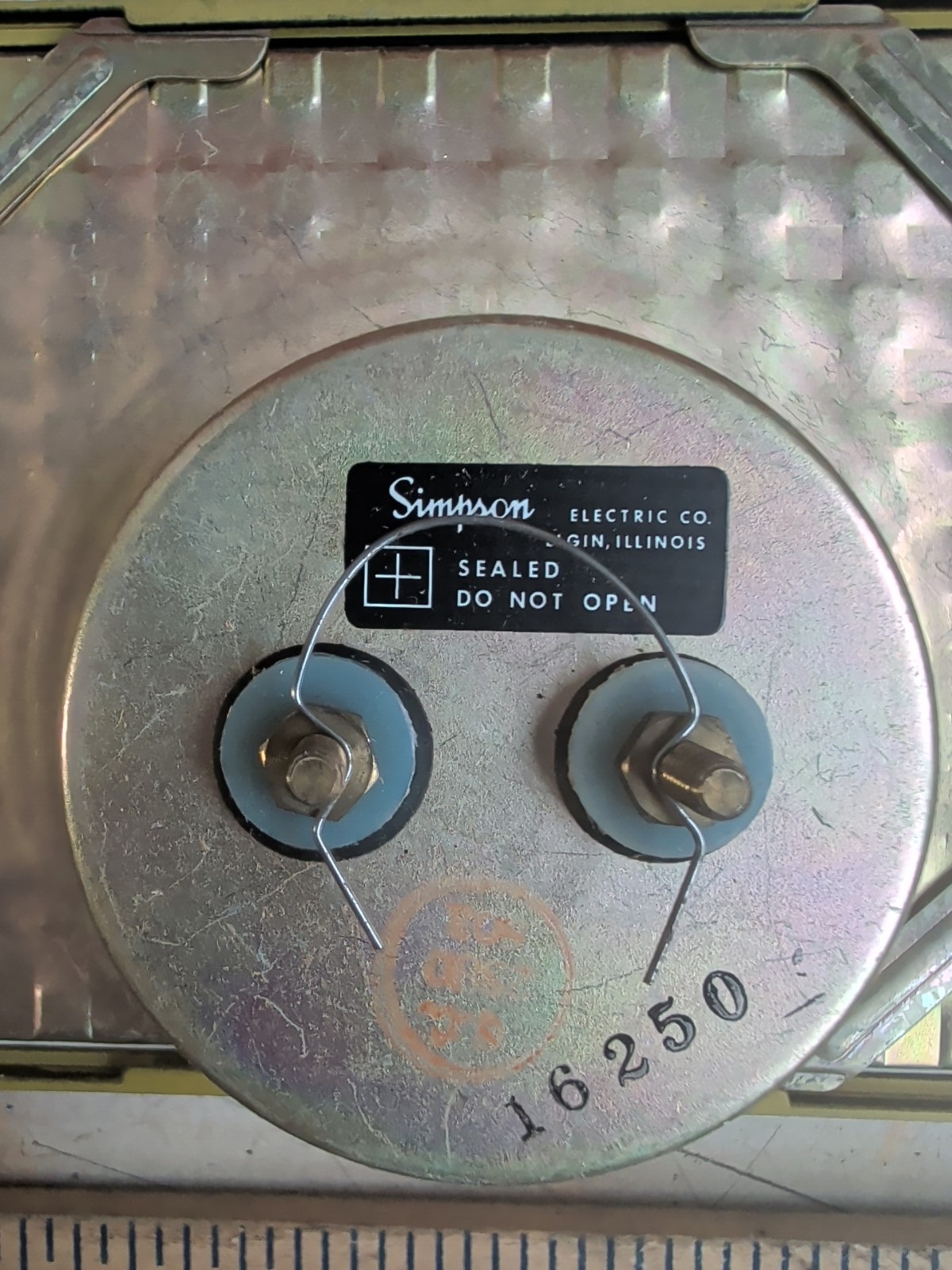 SIMPSON 16258 MICROAMPERES DC PANEL METER 0-100 MA - NEW