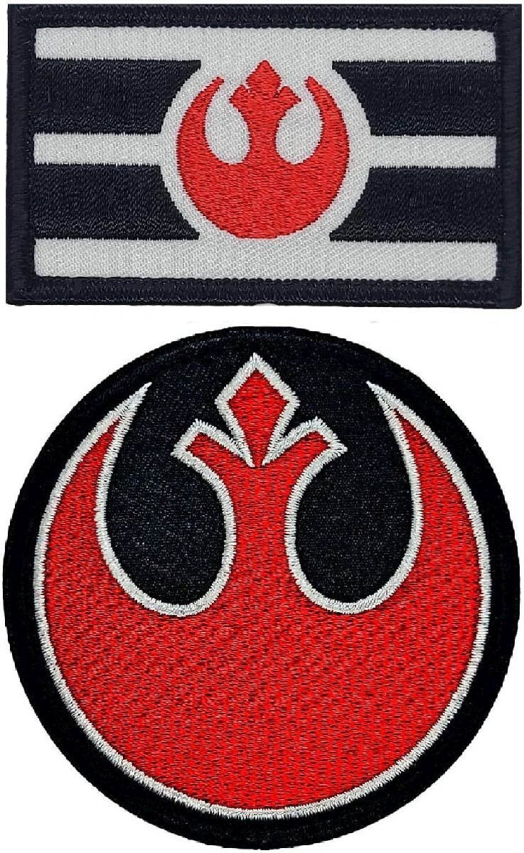 Rebel Alliance Flag Jedi Order Squadron Patch | 2PC  3" HOOK BACKING (QP675,191)