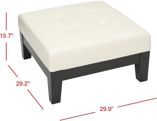 Safavieh Square Cocktail Ottoman, Reduced Price 2172710156 HUD4079C