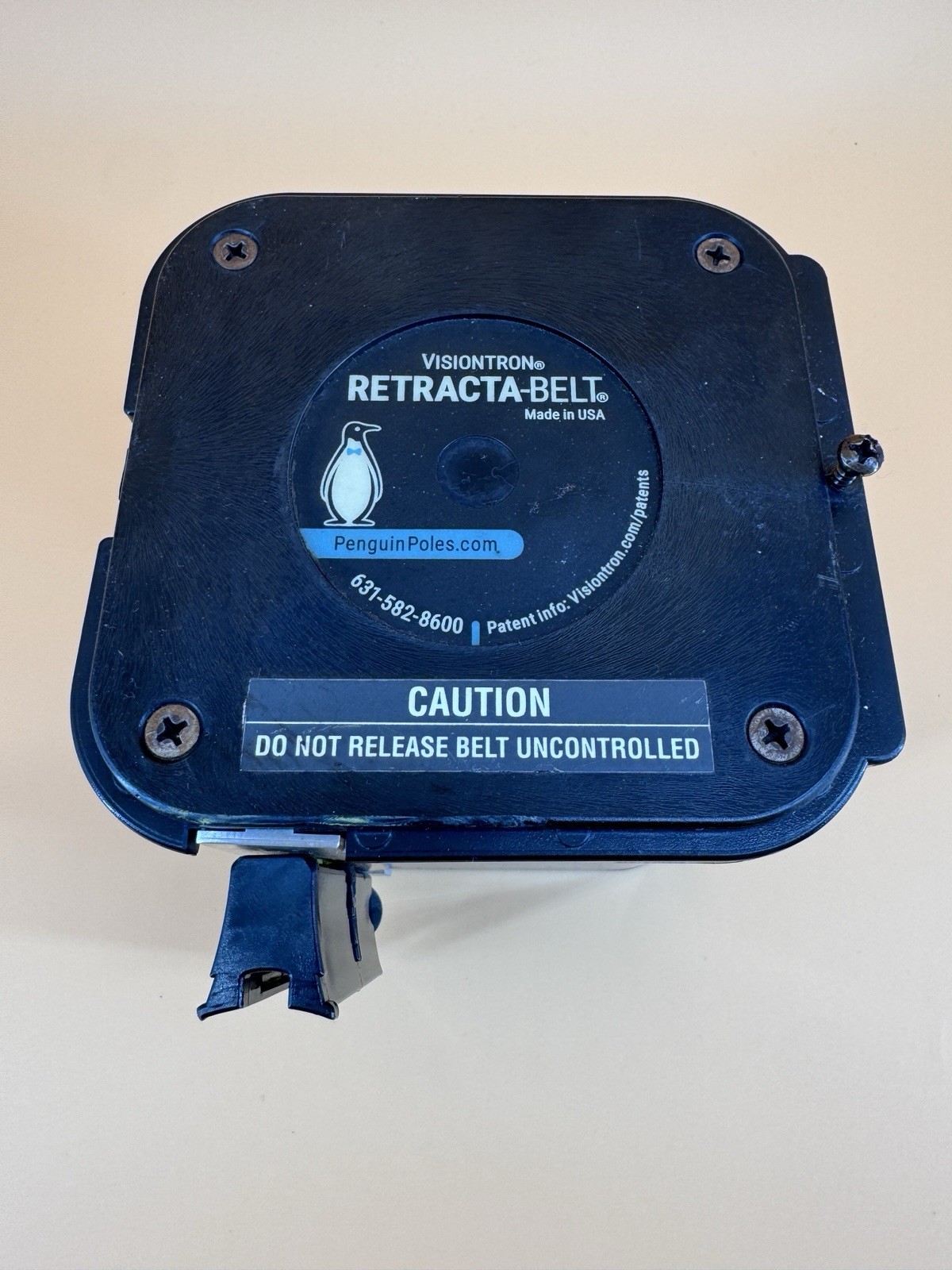 Visiontron Retracta-Belt Yellow Caution Do Not Enter