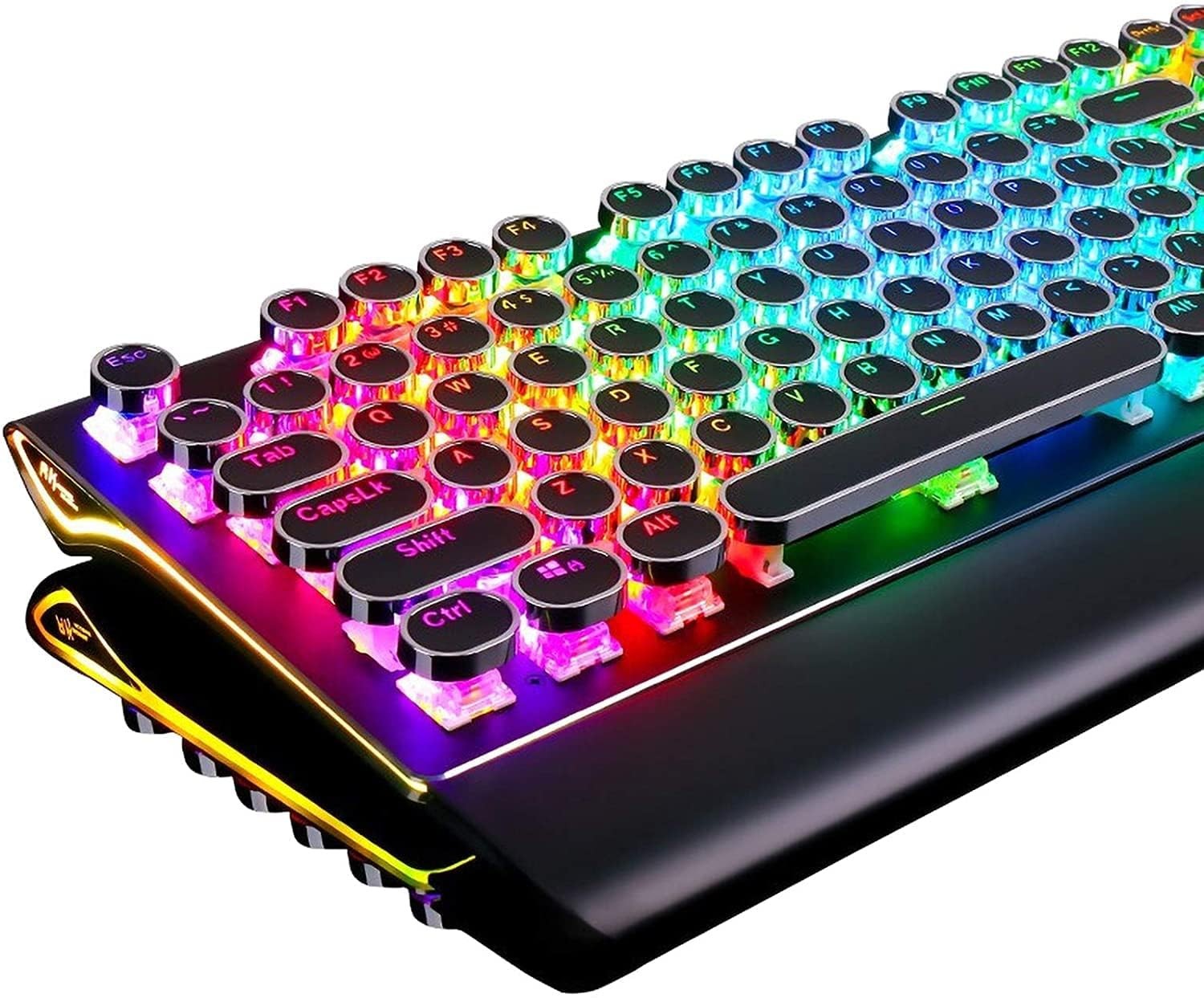 Rk Royal Kludge S108 Typewriter Keyboard Retro Mechanical Gaming Keyboard Wired