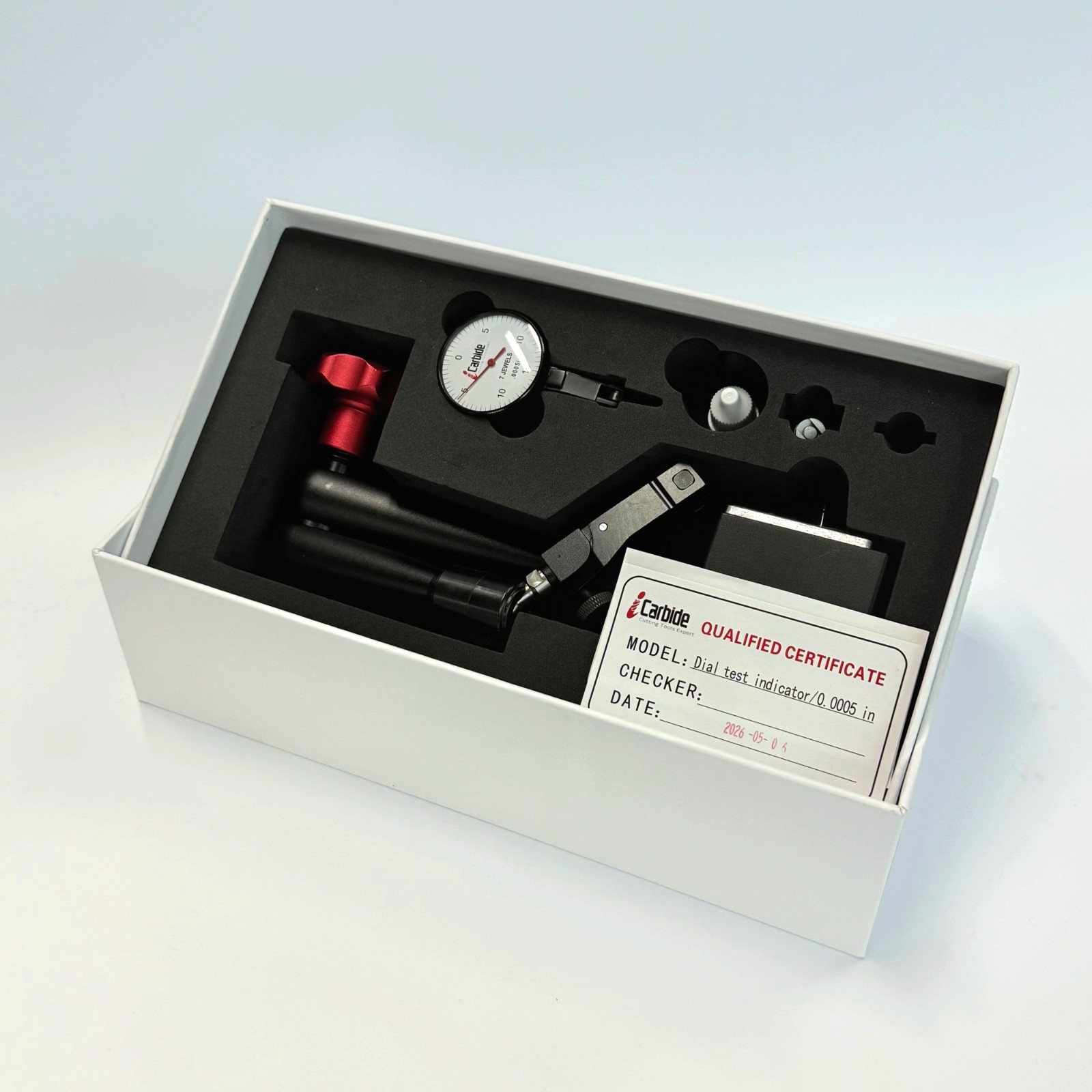 176lbs Hydraulic Magnetic Base Indicator Stands & 0.0005″ Dial Indicator Set