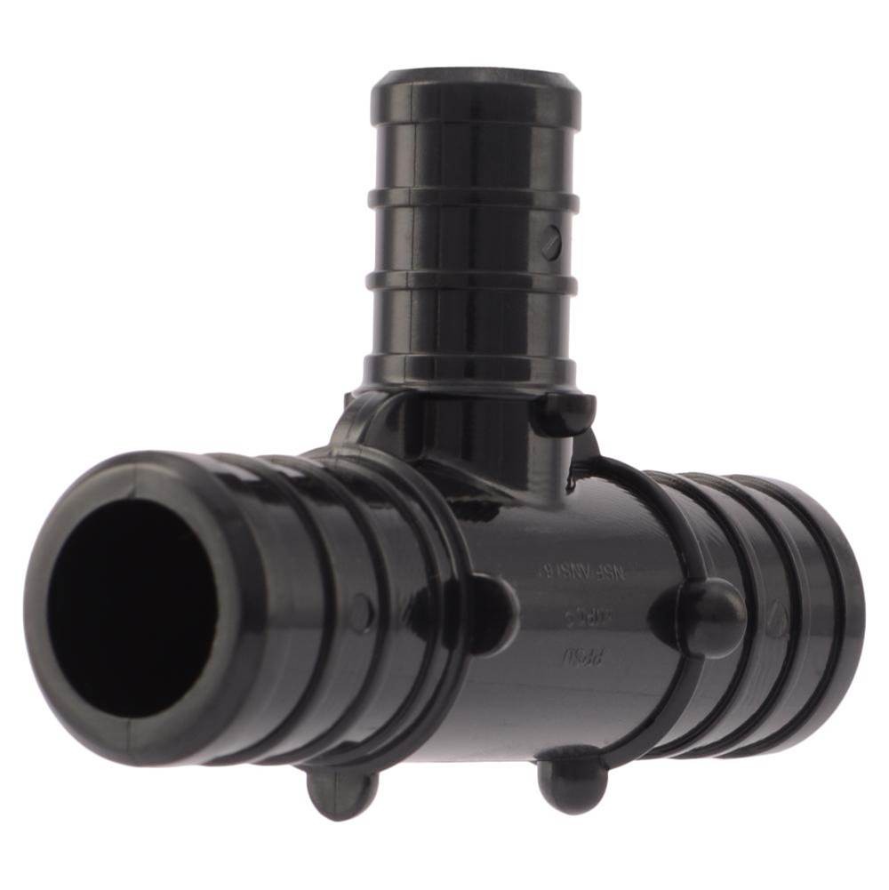 SHARKBITE UP412 Tee 3/4" x 3/4" x 1/2" Polymer 160 PSI 200 F Crimp PEX