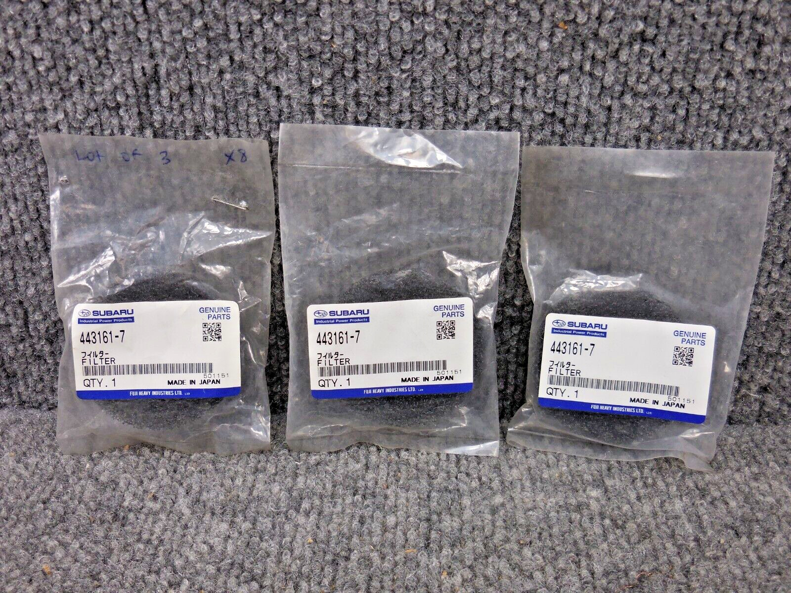 Lot of (3) New Unused OEM Genuine Factory Subaru 443161-7 Air Filter