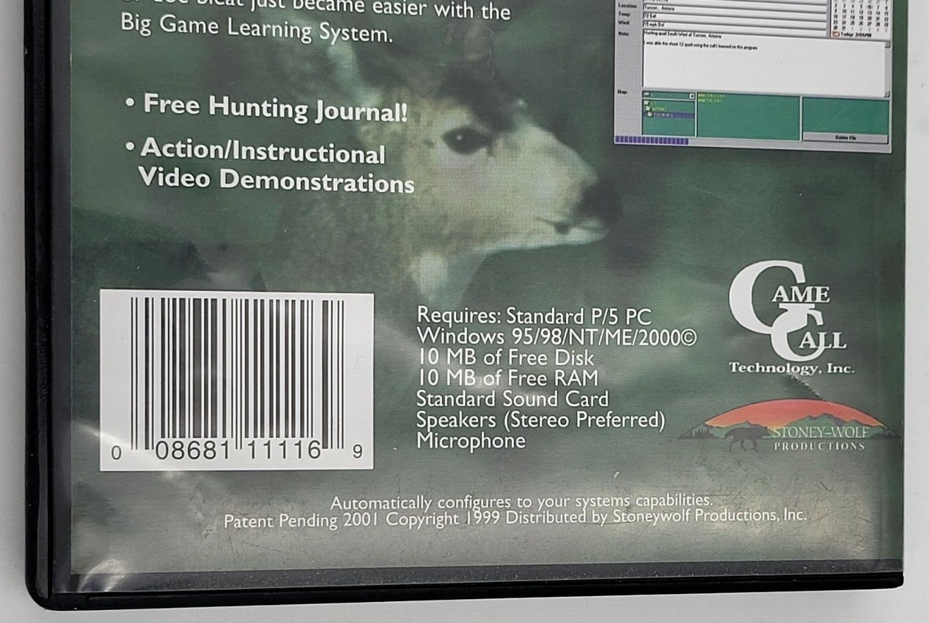 Ultimate Calling System by Game Call Technology CD-ROM w/ Deer Call - Preowned