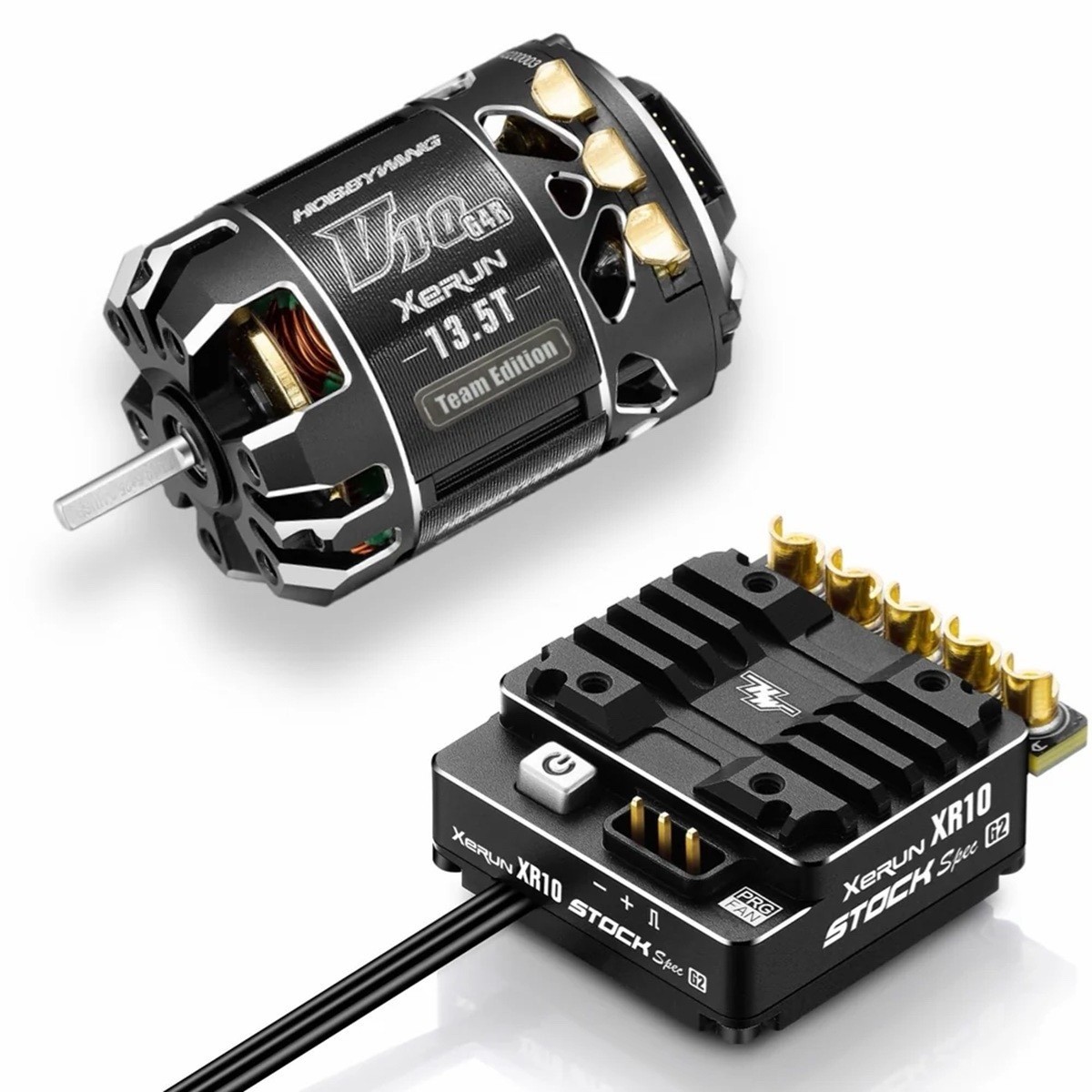 Hobbywing XeRun XR10 Stock Spek G2 ESC & XERUN V10 G4R 13.5T Brushless Combo